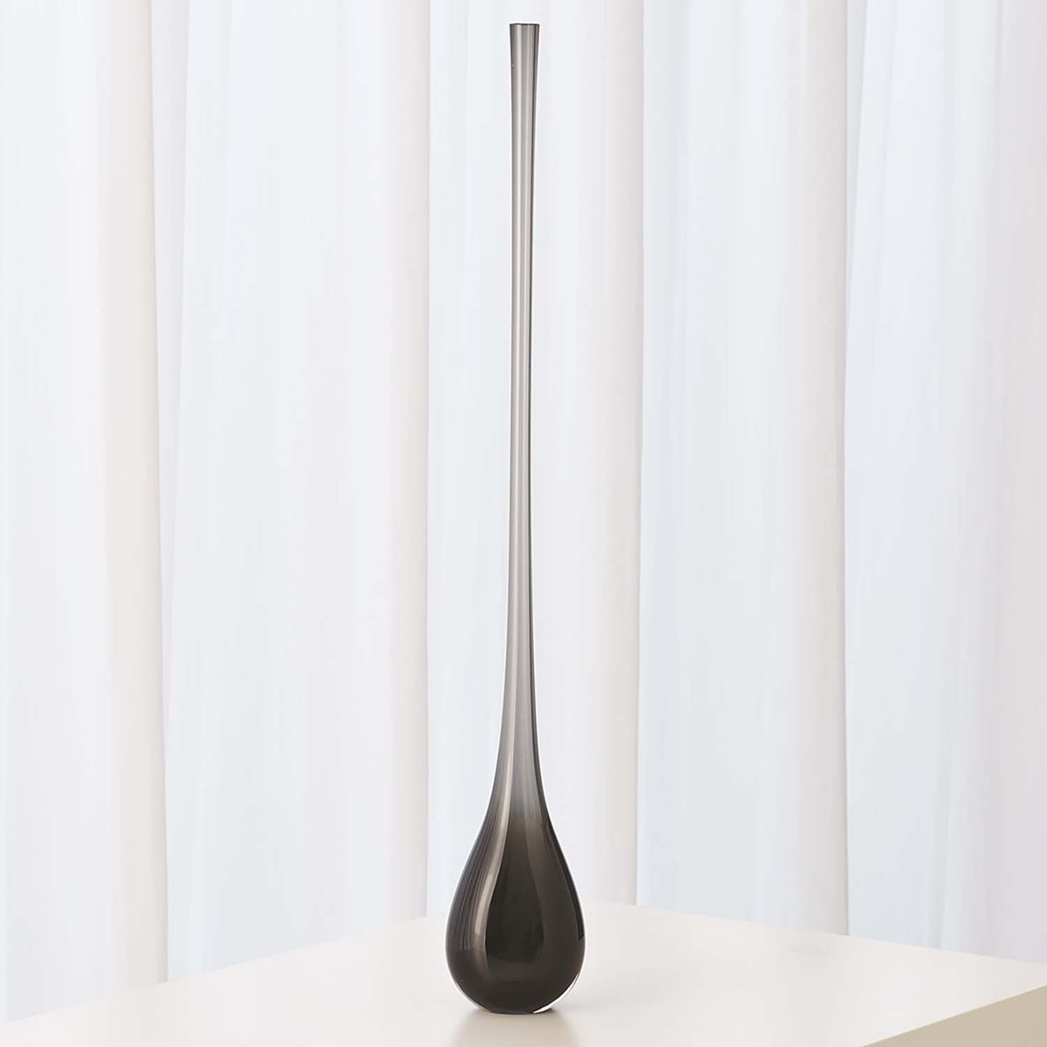 Global Views Gray Droplet Vase