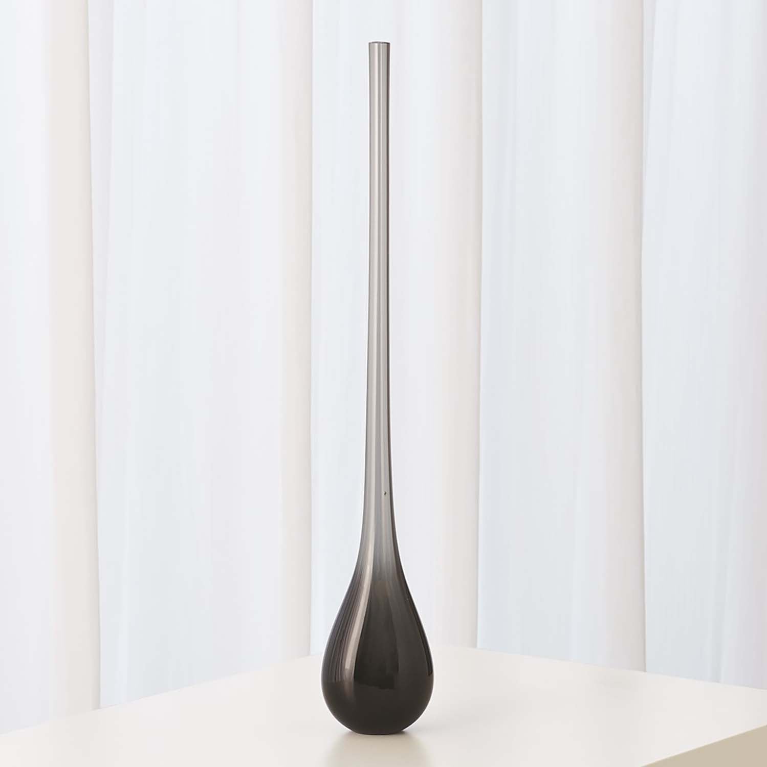 Global Views Gray Droplet Vase