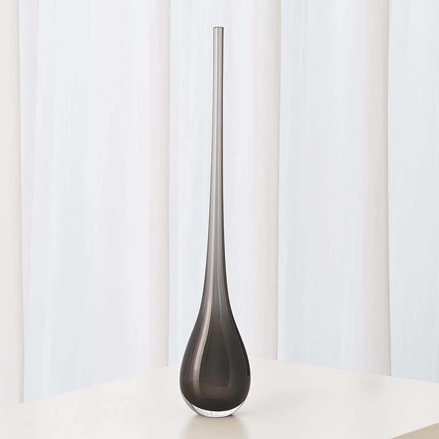 Global Views Gray Droplet Vase