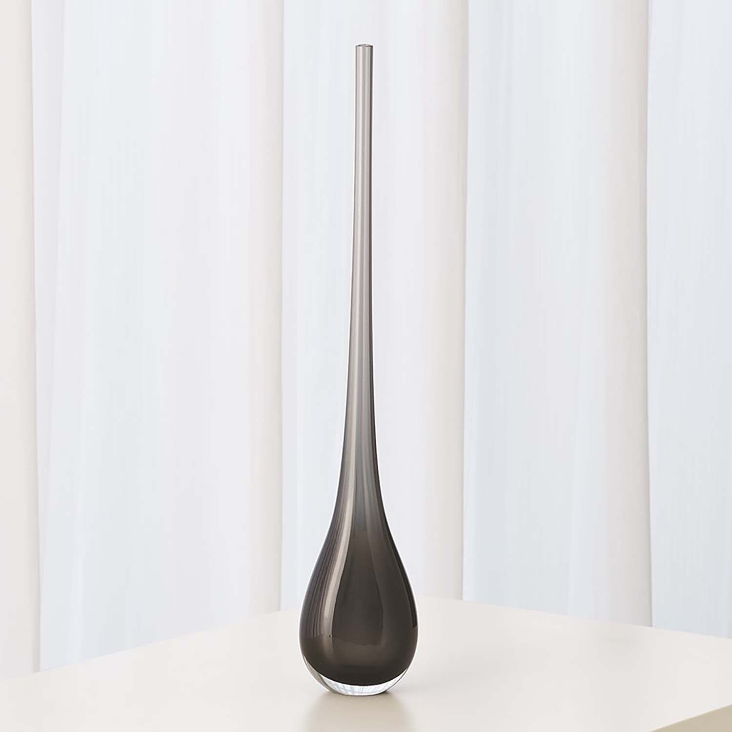 Global Views Gray Droplet Vase