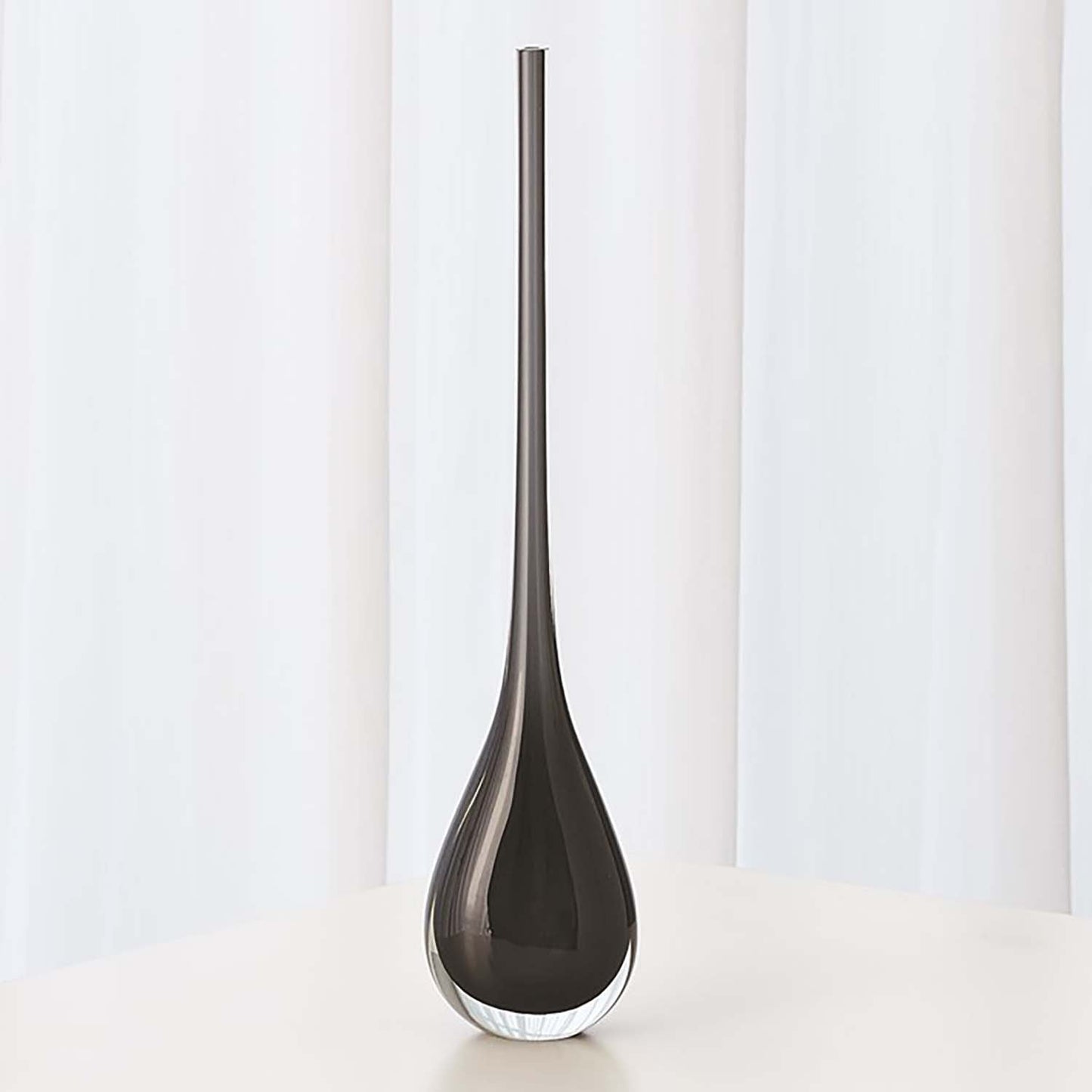 Global Views Gray Droplet Vase