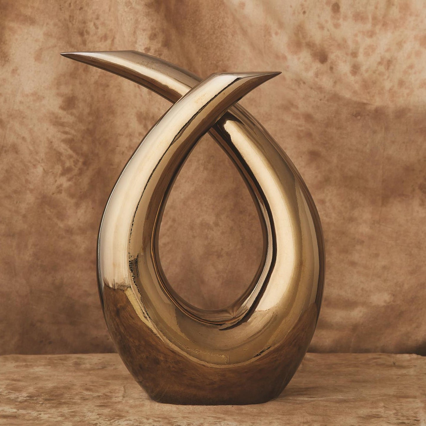 Global Views Loop Bronze Sculpture