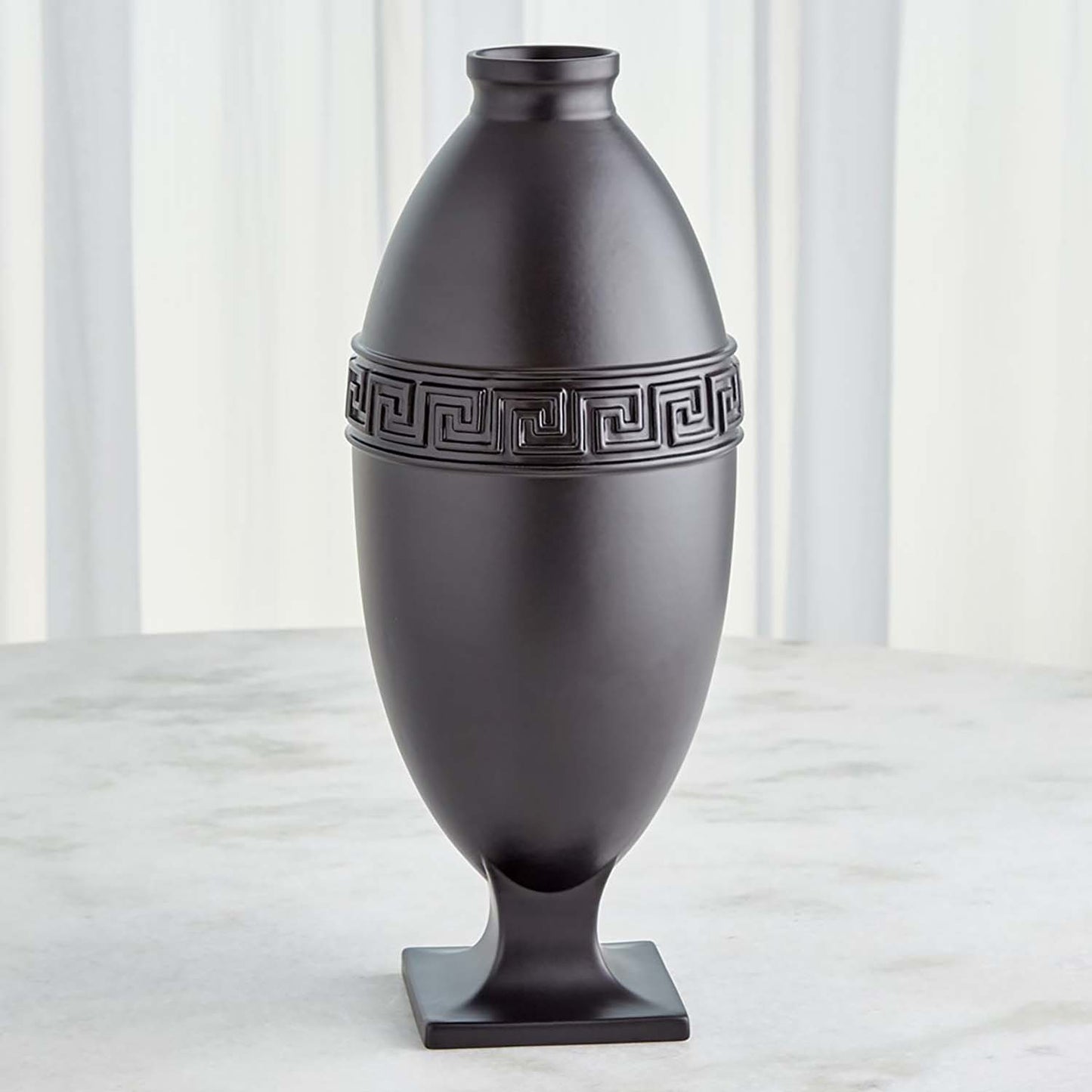 Global Views Greek Key Vase