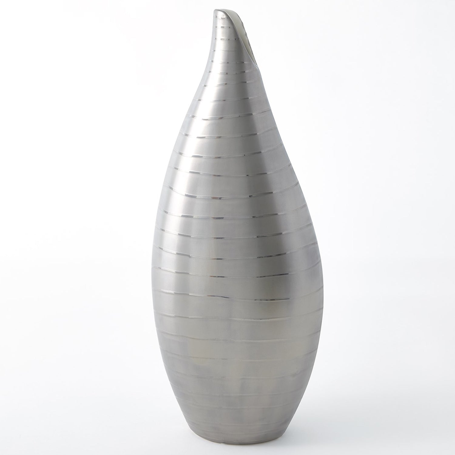 Global Views Platinum Stripe Vase