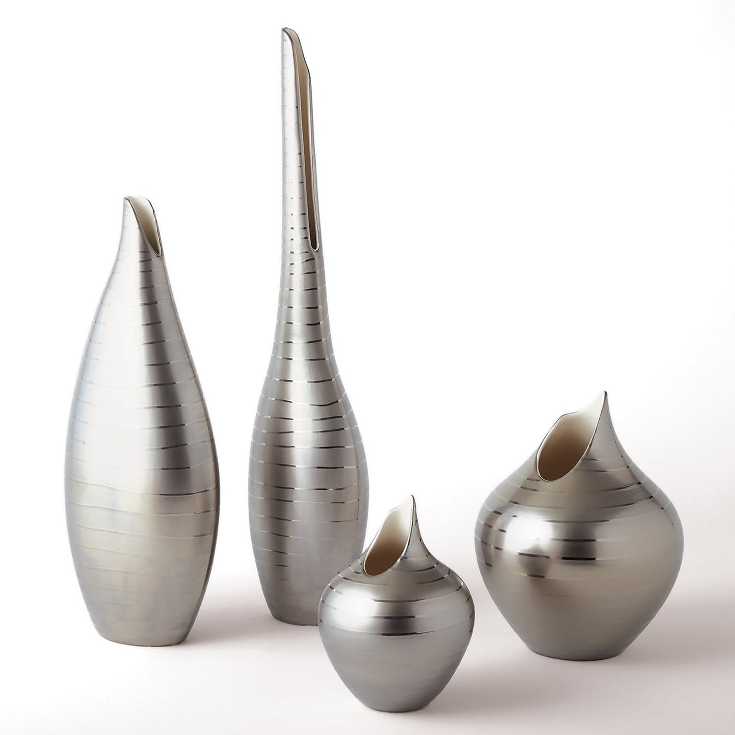 Global Views Platinum Stripe Vase