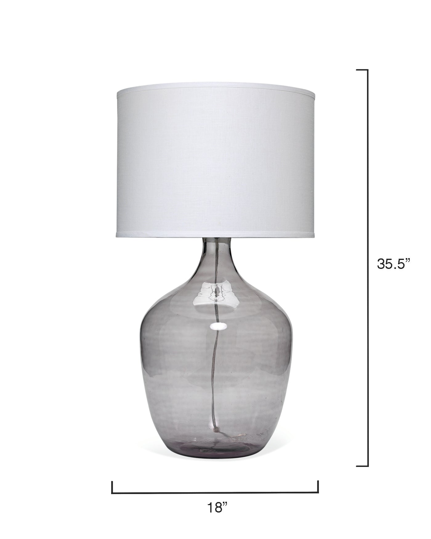 XL Plum Jar Lamp - Grey