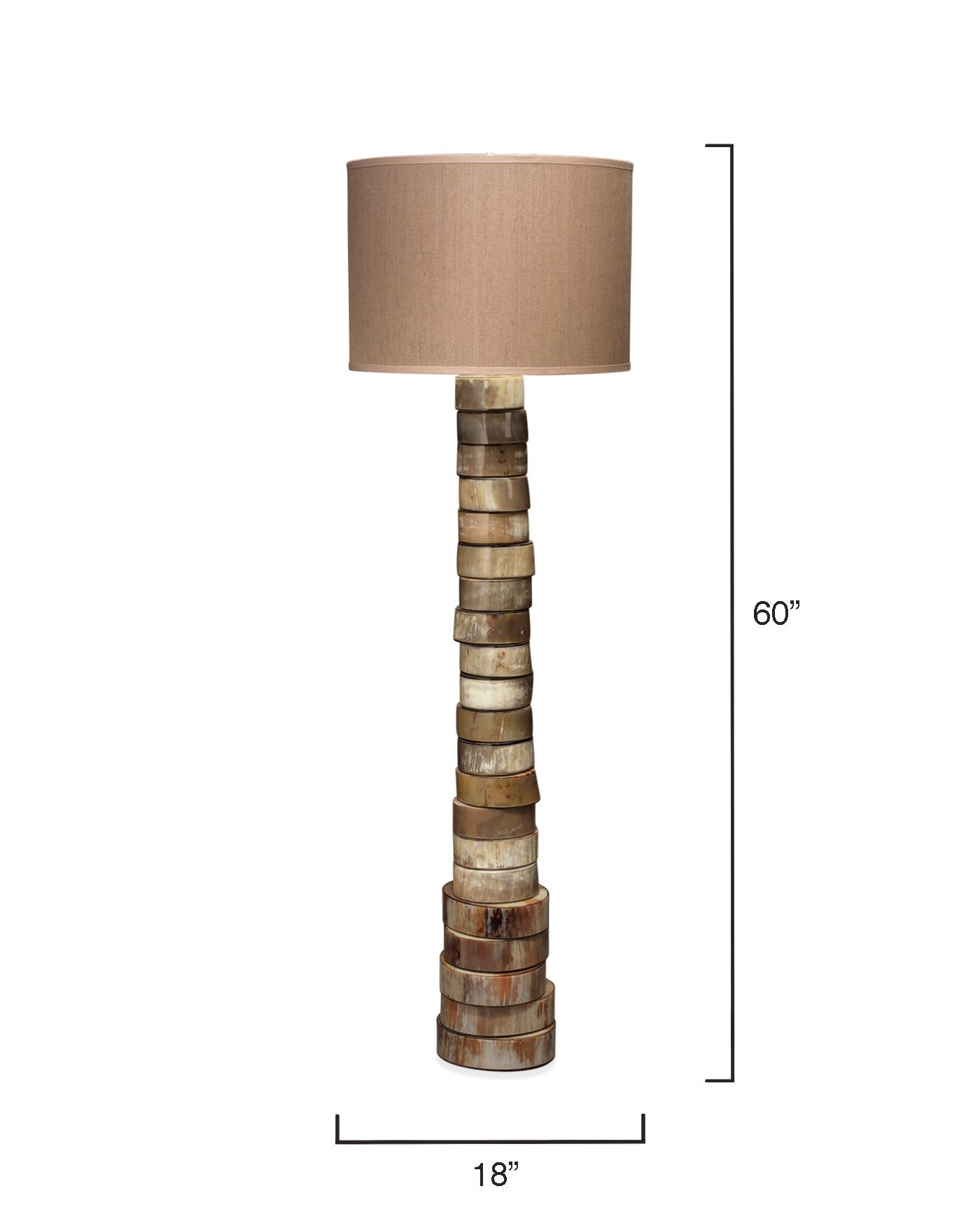 Stacked Horn Floor Lamp