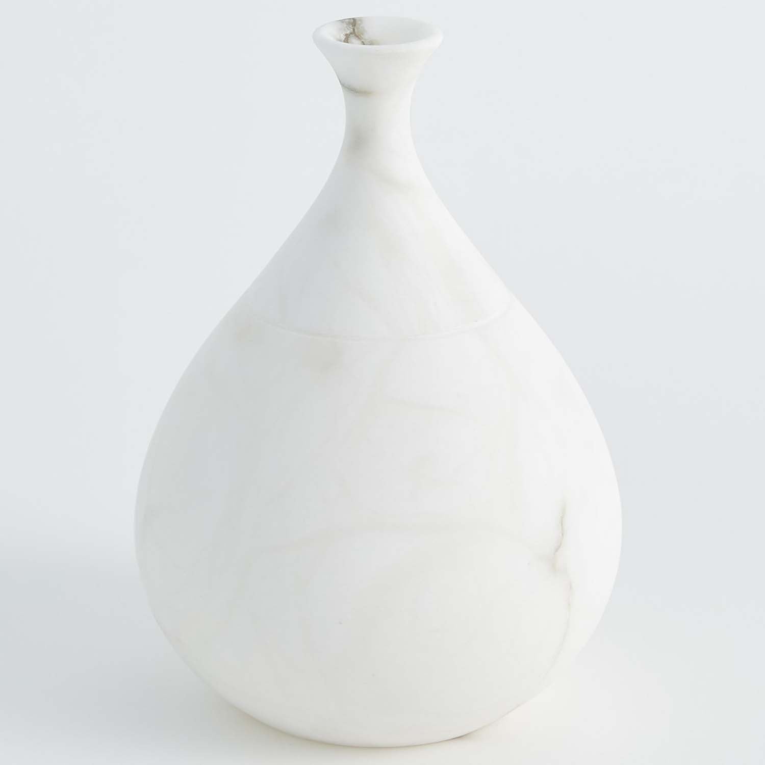 Global Views Alabaster Teardrop Vase