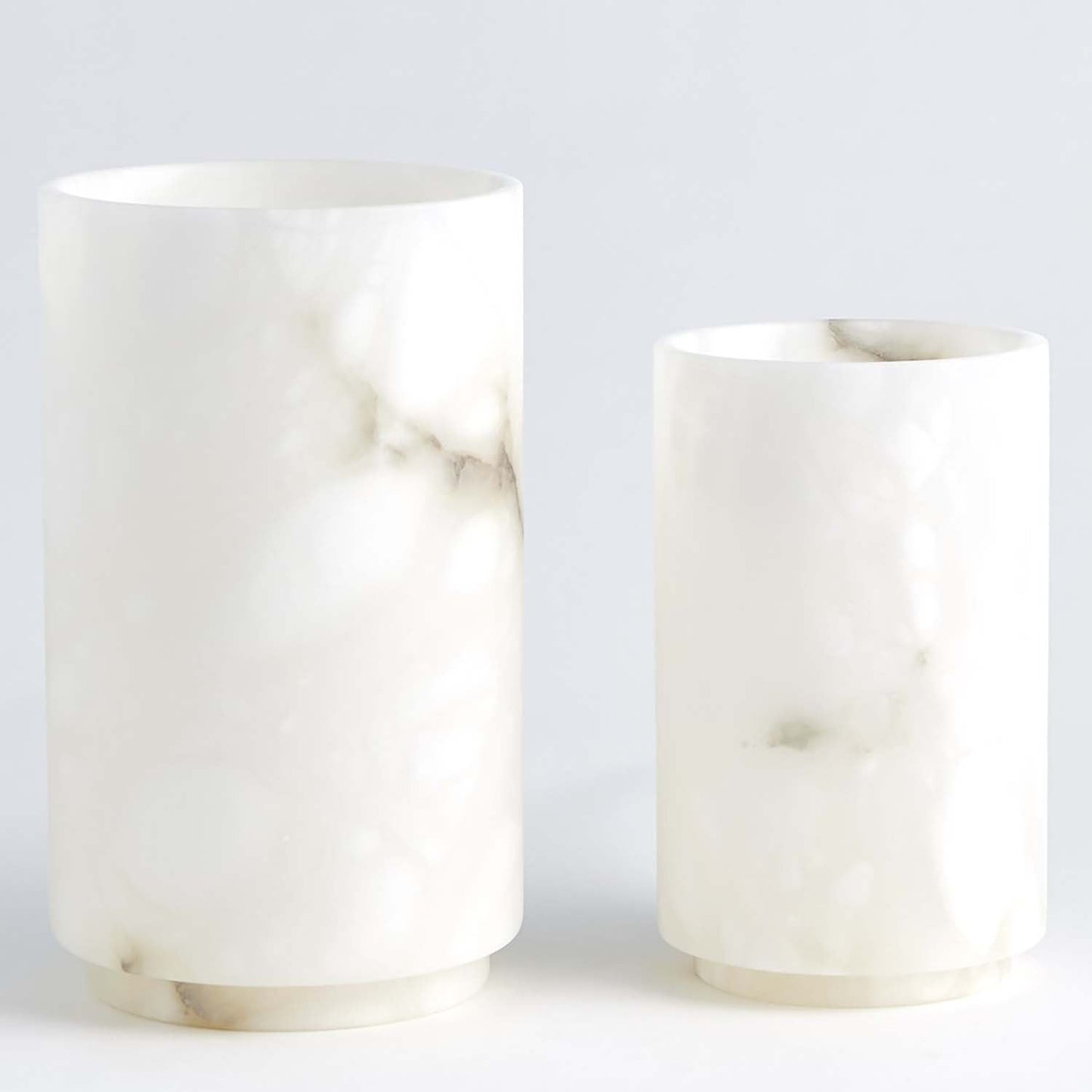 Global Views Alabaster Cylinder Vase