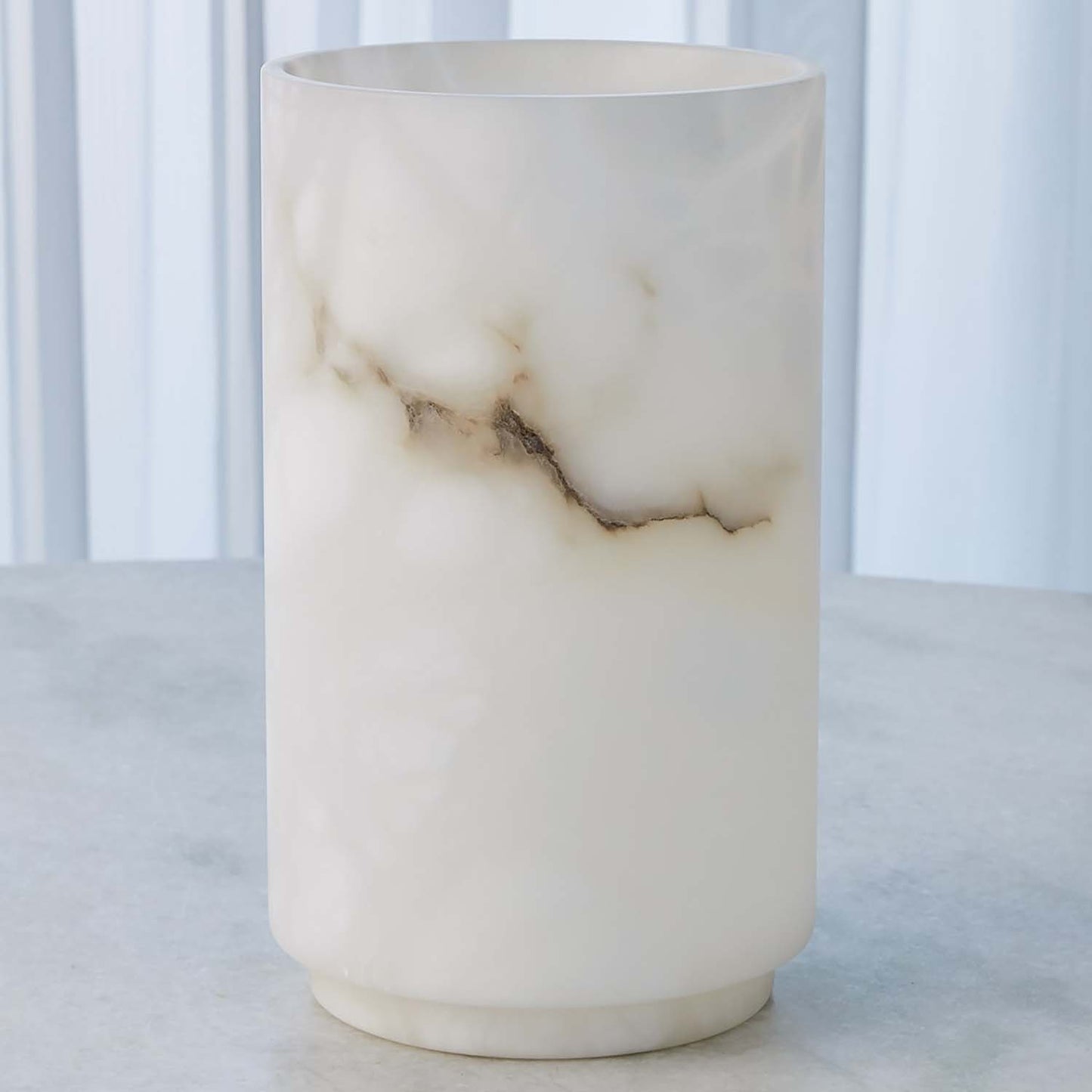 Global Views Alabaster Cylinder Vase