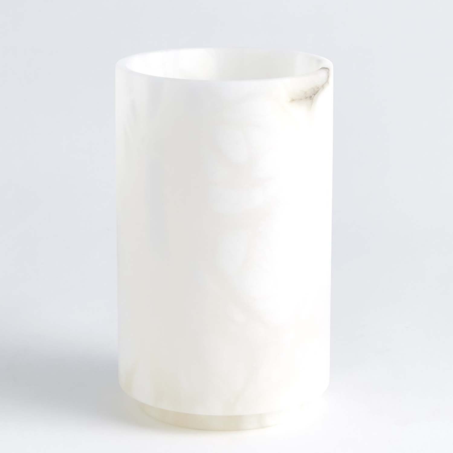 Global Views Alabaster Cylinder Vase