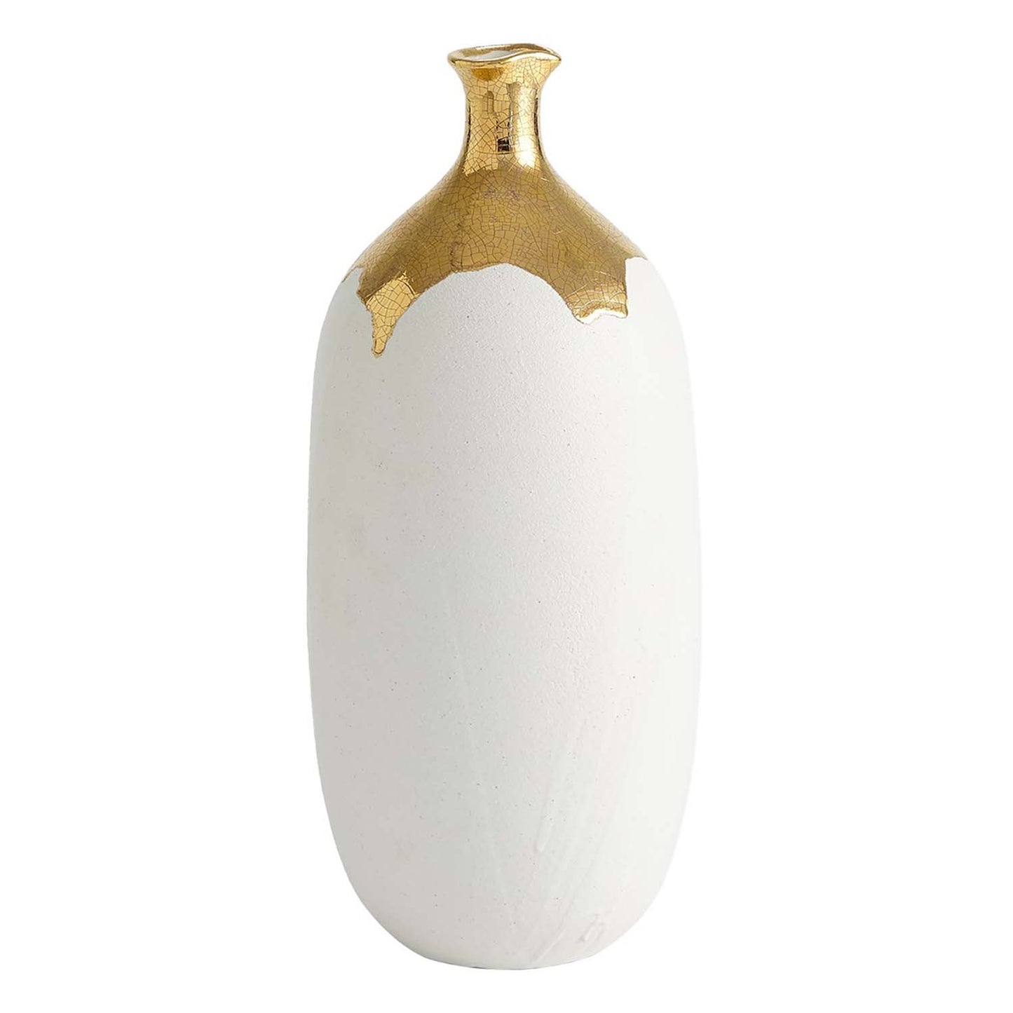 Global Views Dipped Golden Cylinder Vase