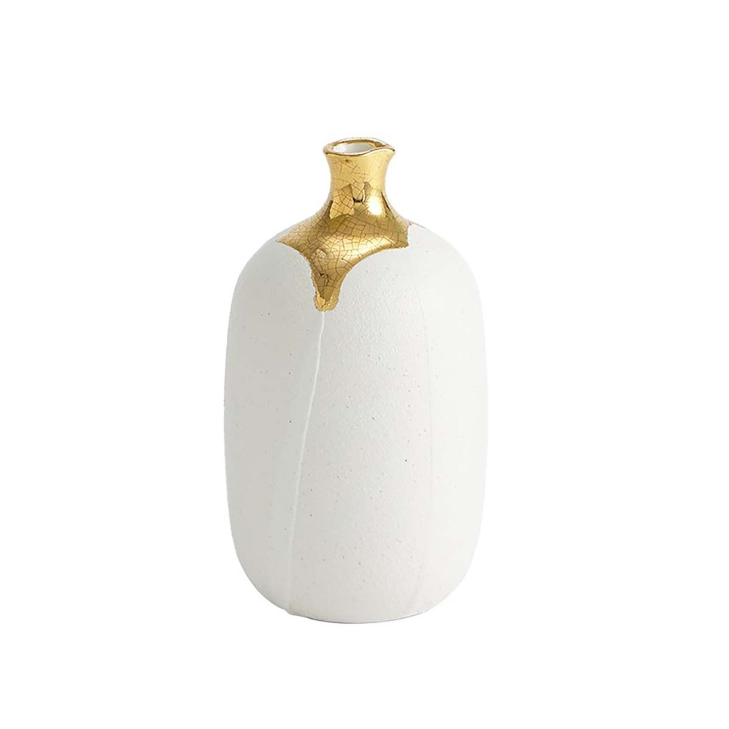 Global Views Dipped Golden Cylinder Vase