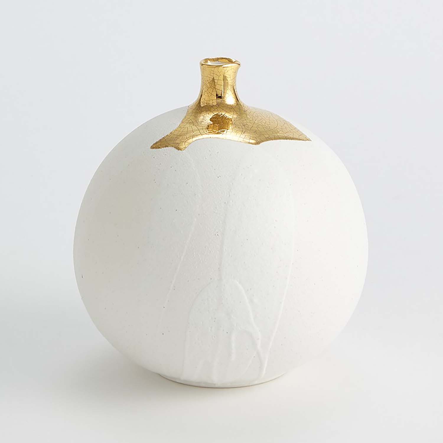 Global Views Dipped Golden Sphere Vase