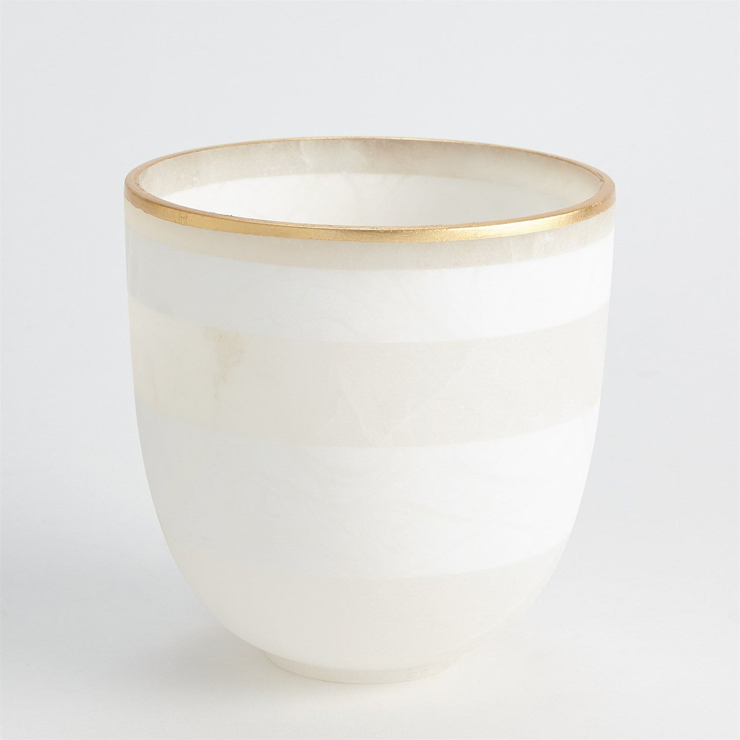 Global Views Striped Alabaster Bowl