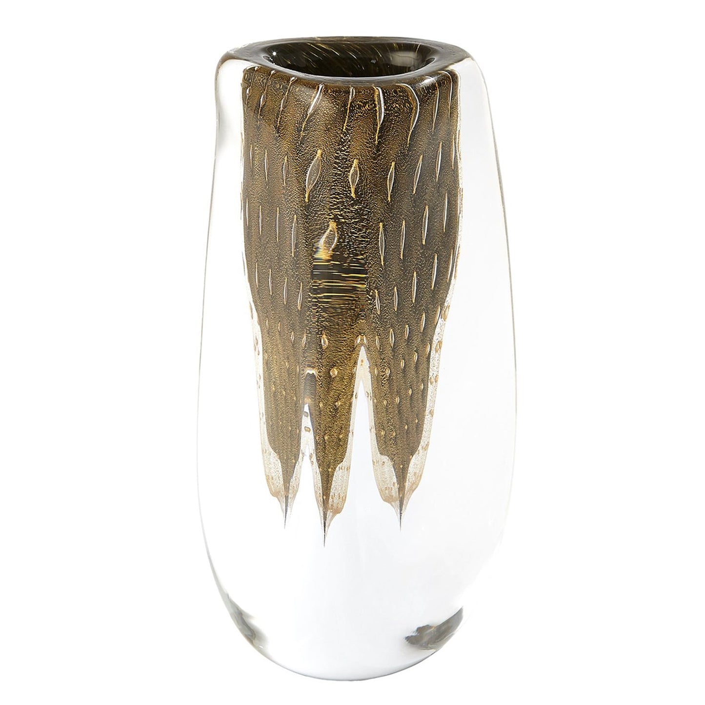 Global Views Triangular Bubbled Vase