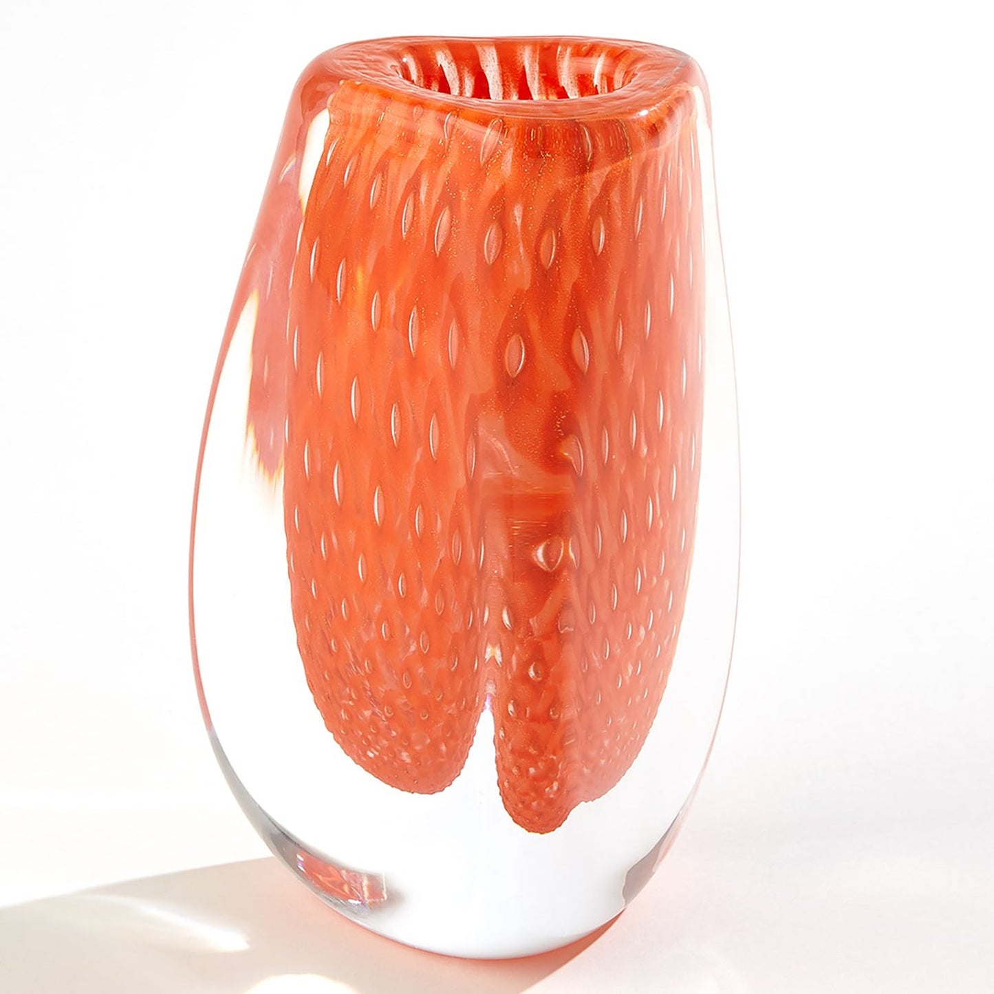 Global Views Triangular Bubbled Vase