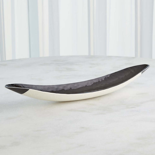 Global Views Ebony and Ivory Gondola Bowl