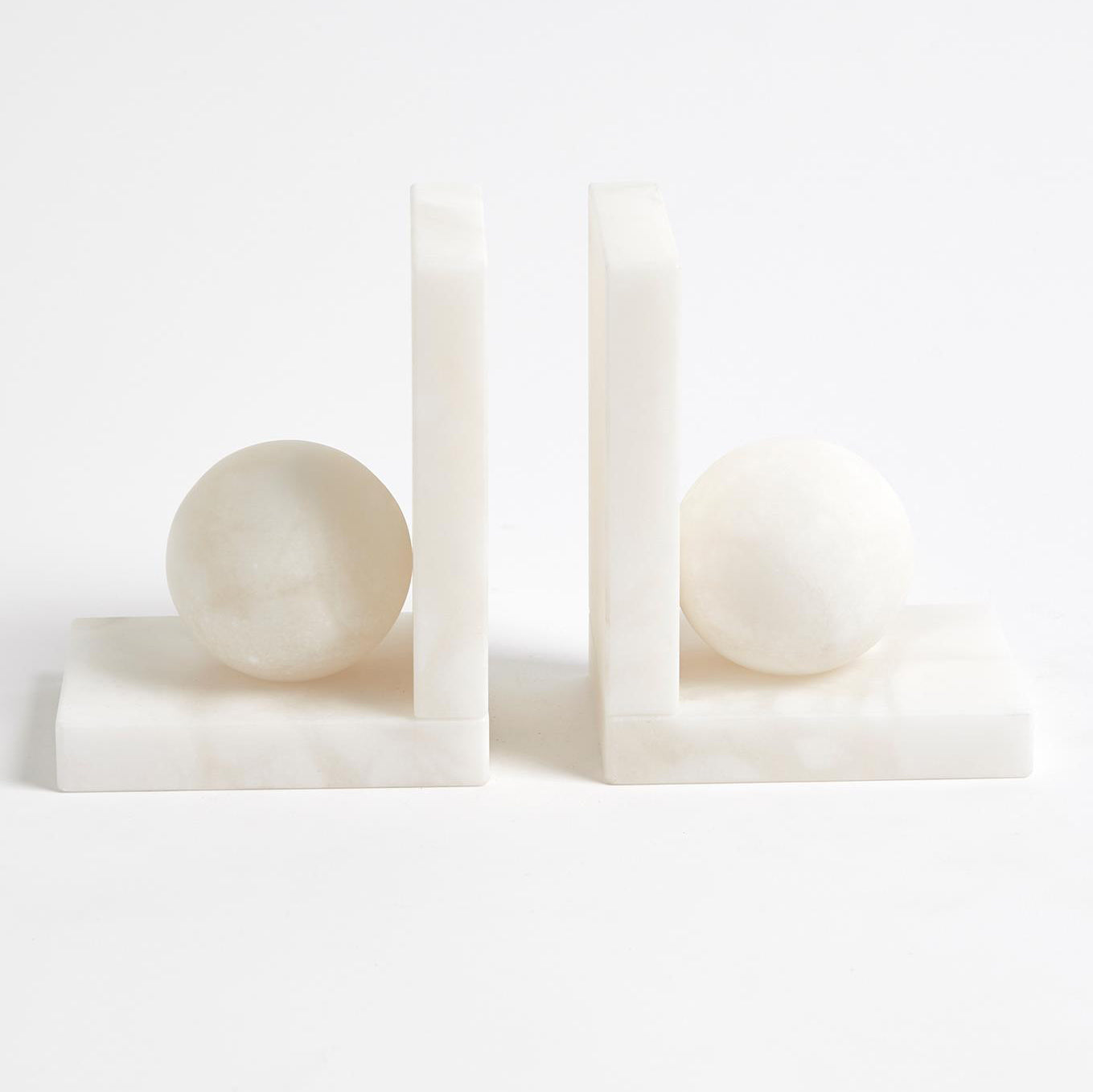 Global Views Alabaster Bookend Set