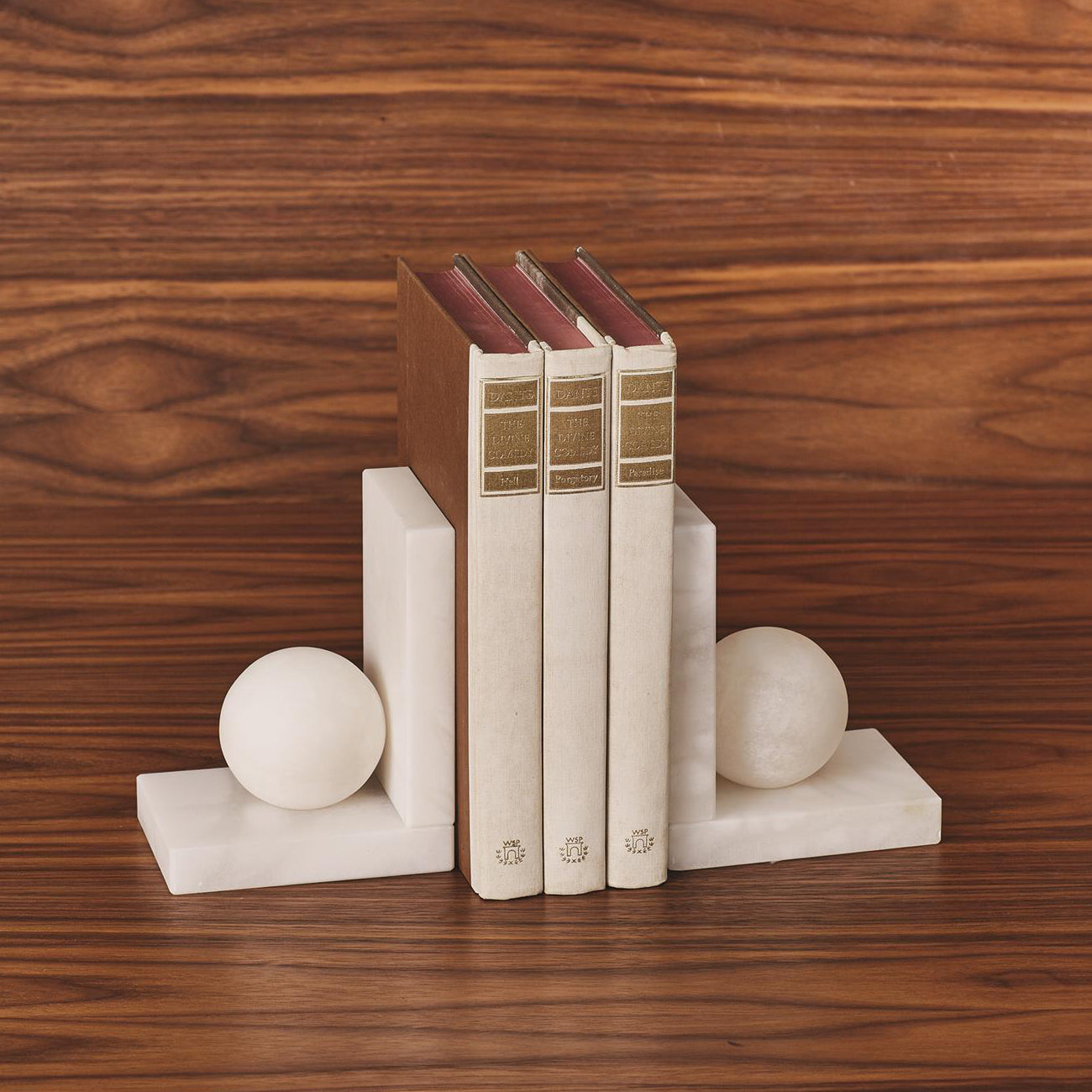 Global Views Alabaster Bookend Set