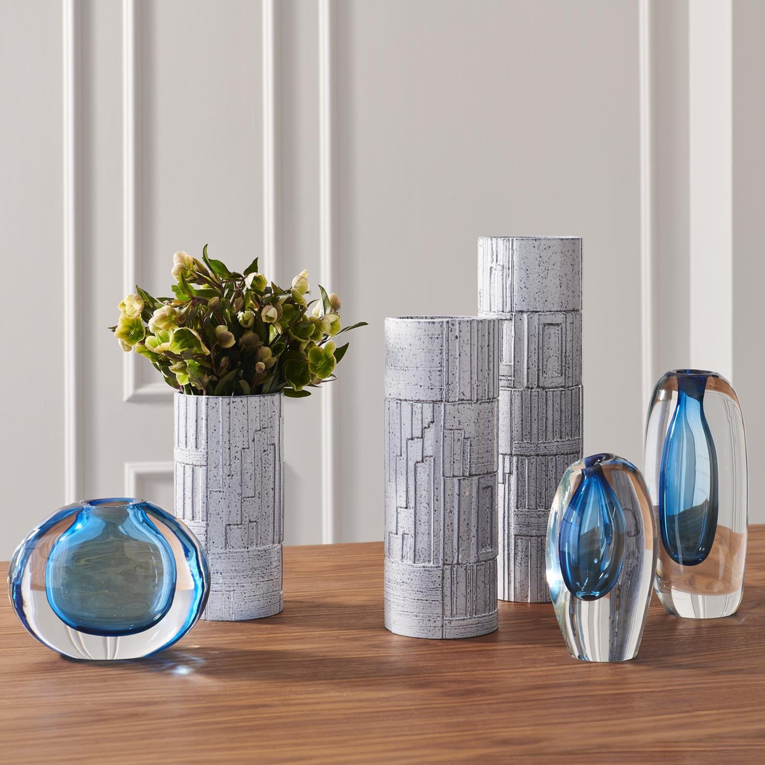 Global Views Offset Round Vase