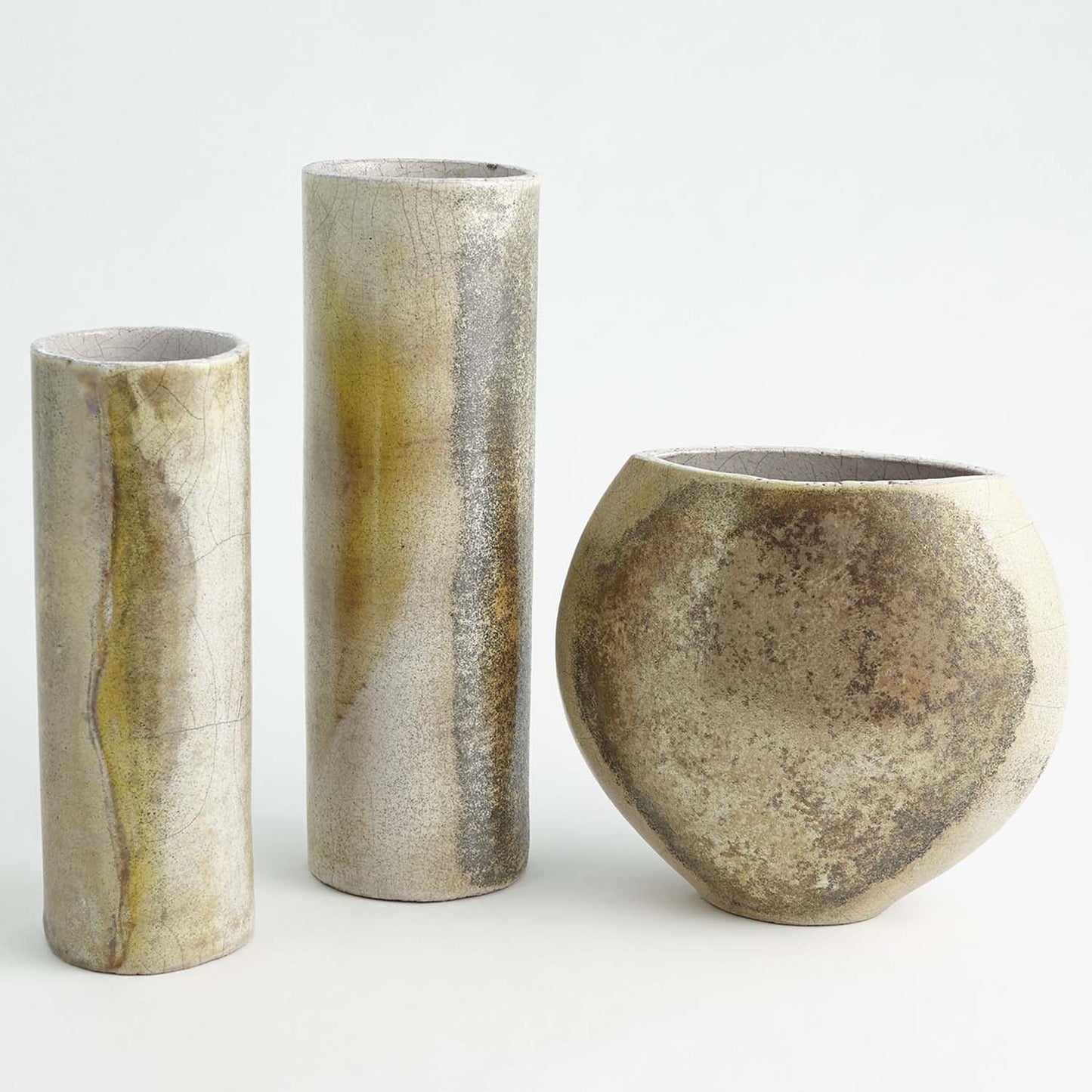 Global Views Golden Raku Vase