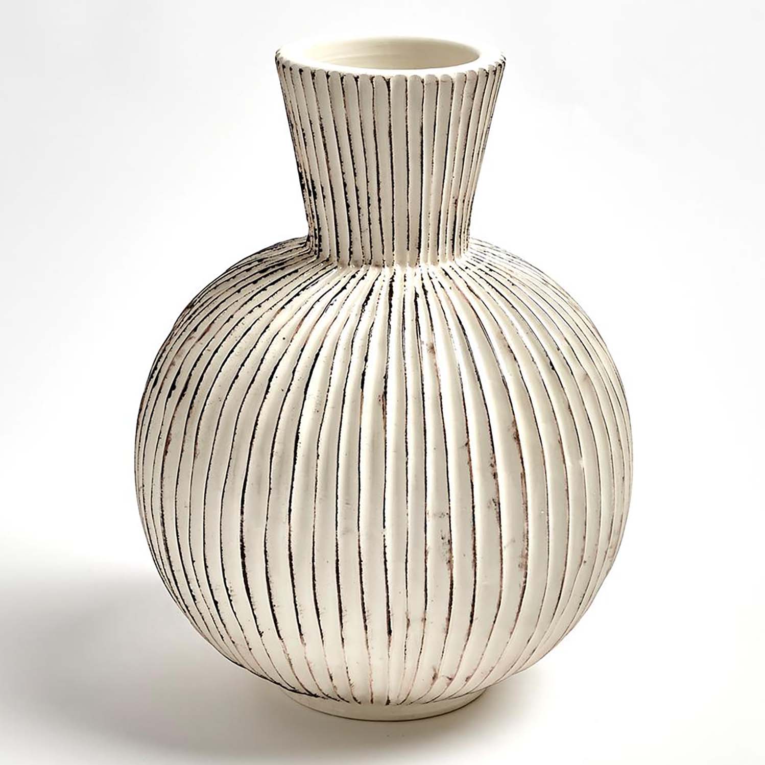 Global Views Furrow Sphere Vase