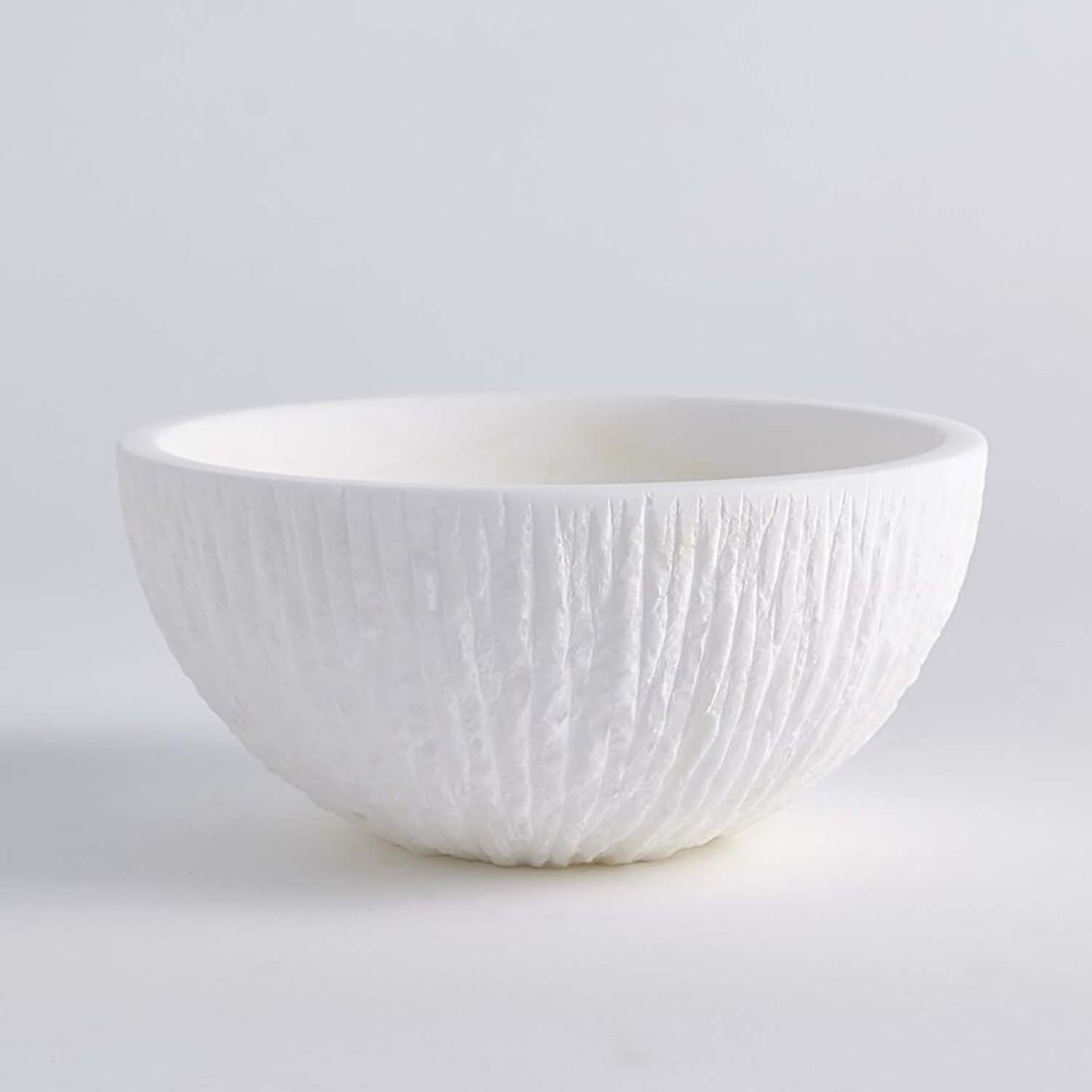 Global Views Chiseled Alabaster Bowl