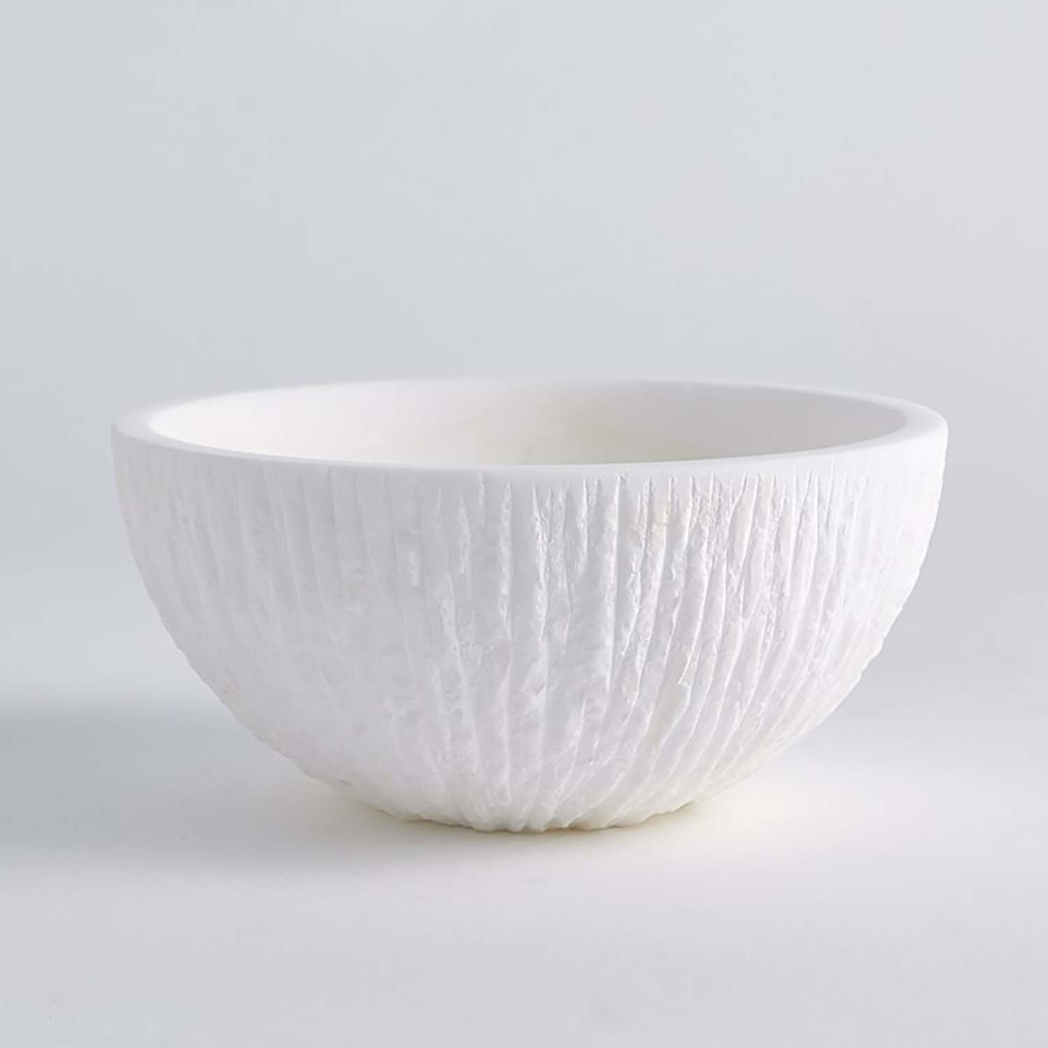 Global Views Chiseled Alabaster Bowl