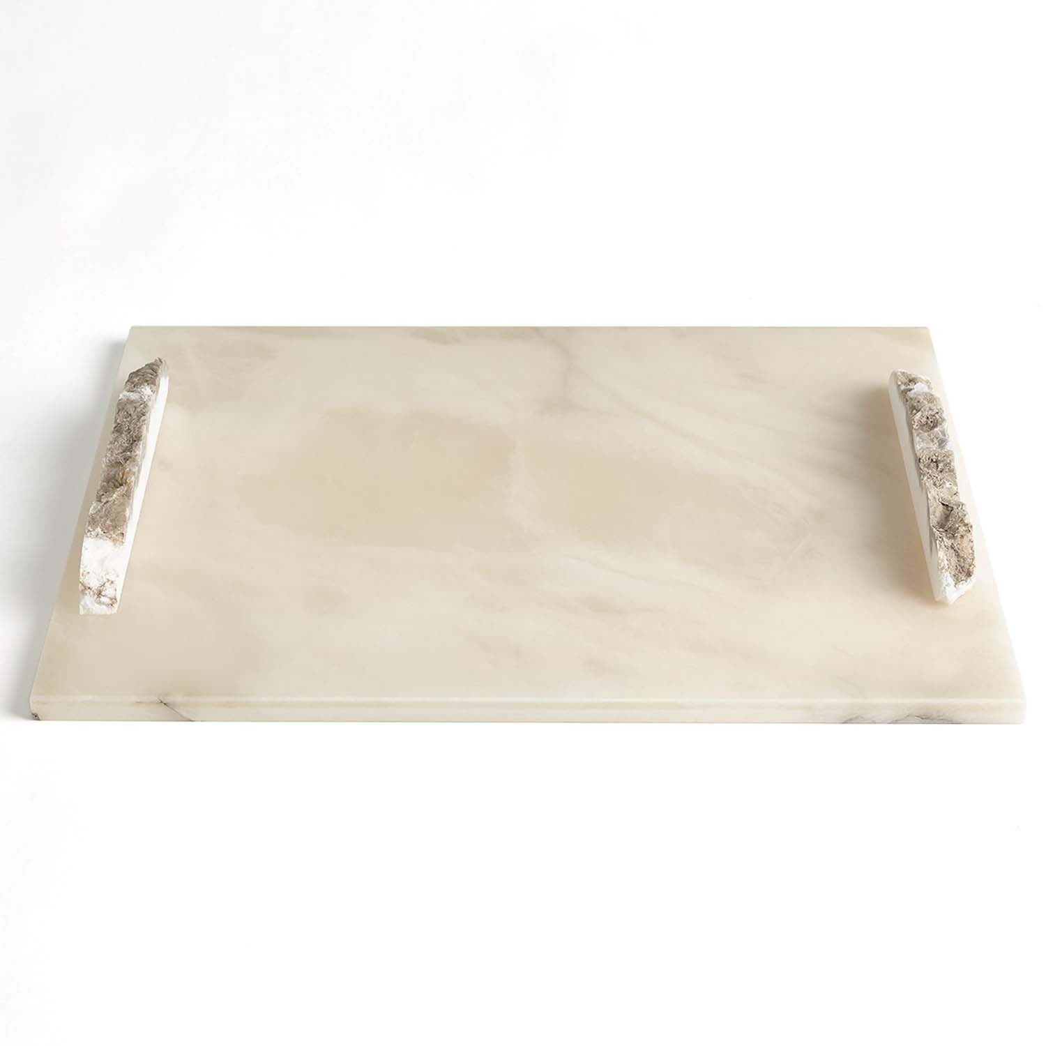 Global Views Alabaster Rock Finial Tray