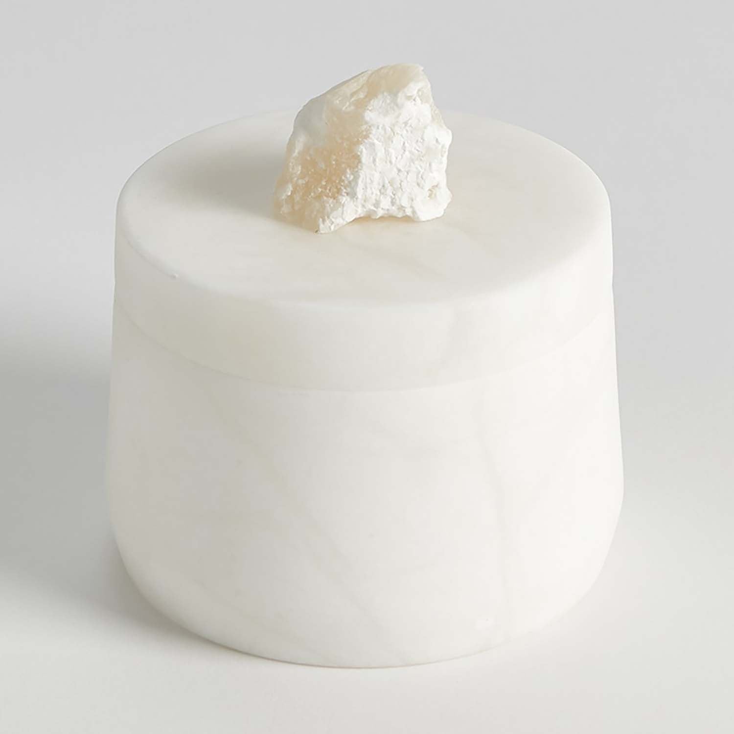 Global Views Alabaster Tapered Round Box