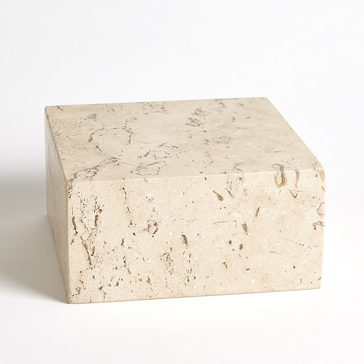 Global Views Travertine Cube Riser