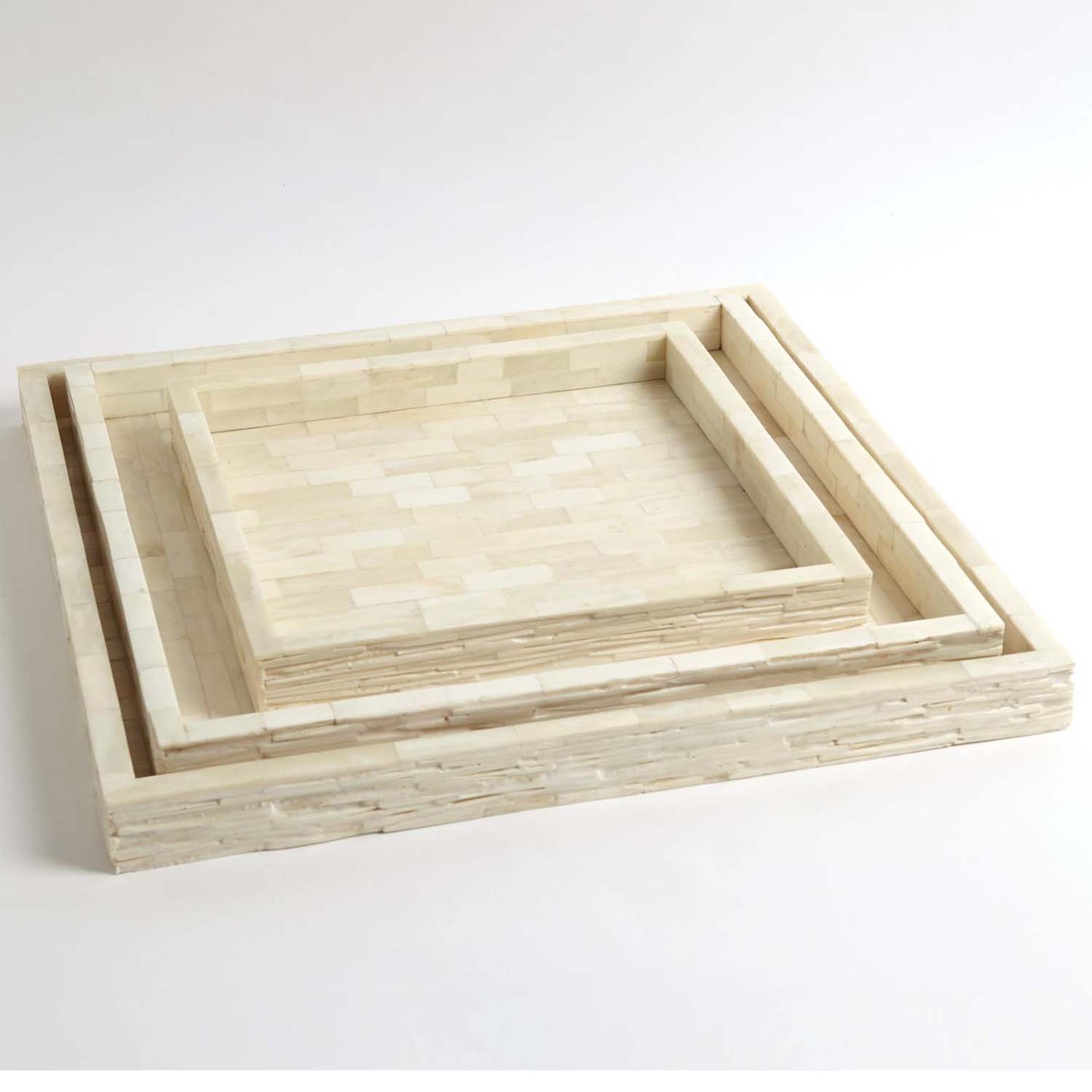 Global Views Chiseled Bone Tray