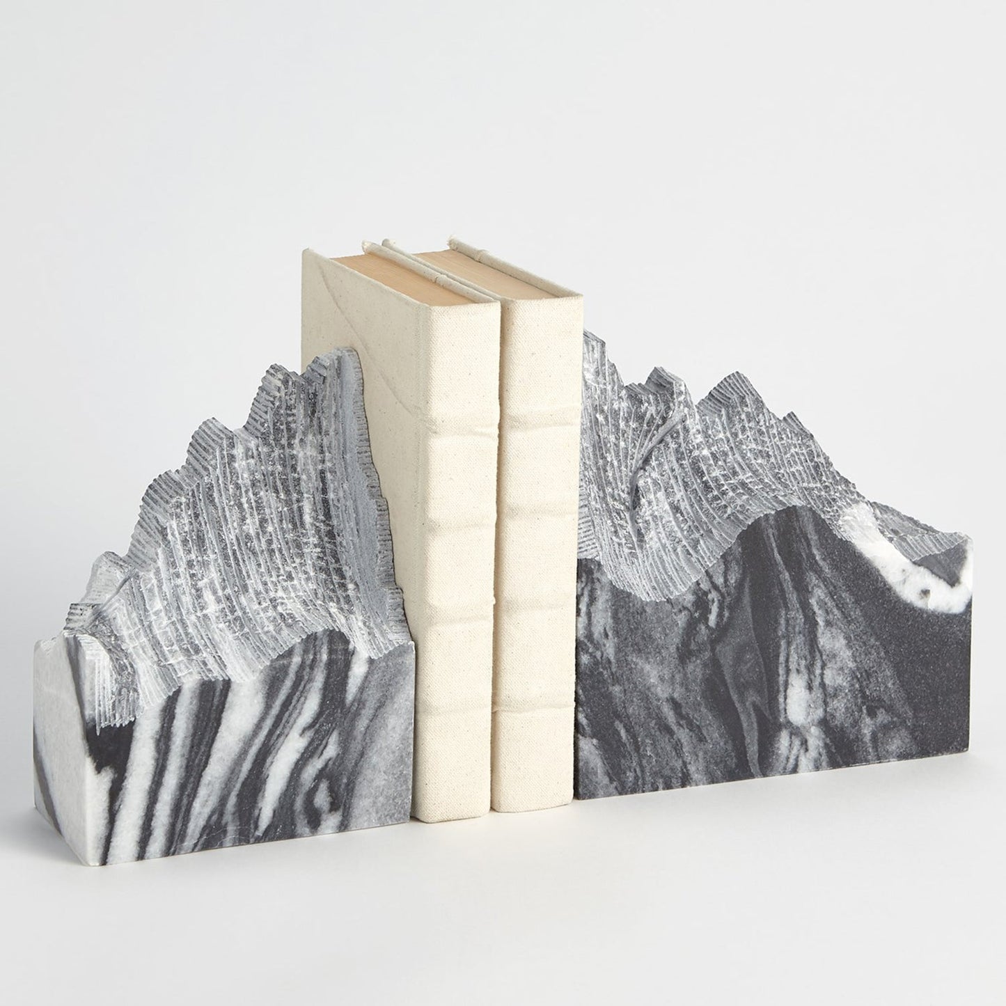 Global Views Pair Mountain Summit Bookend Set