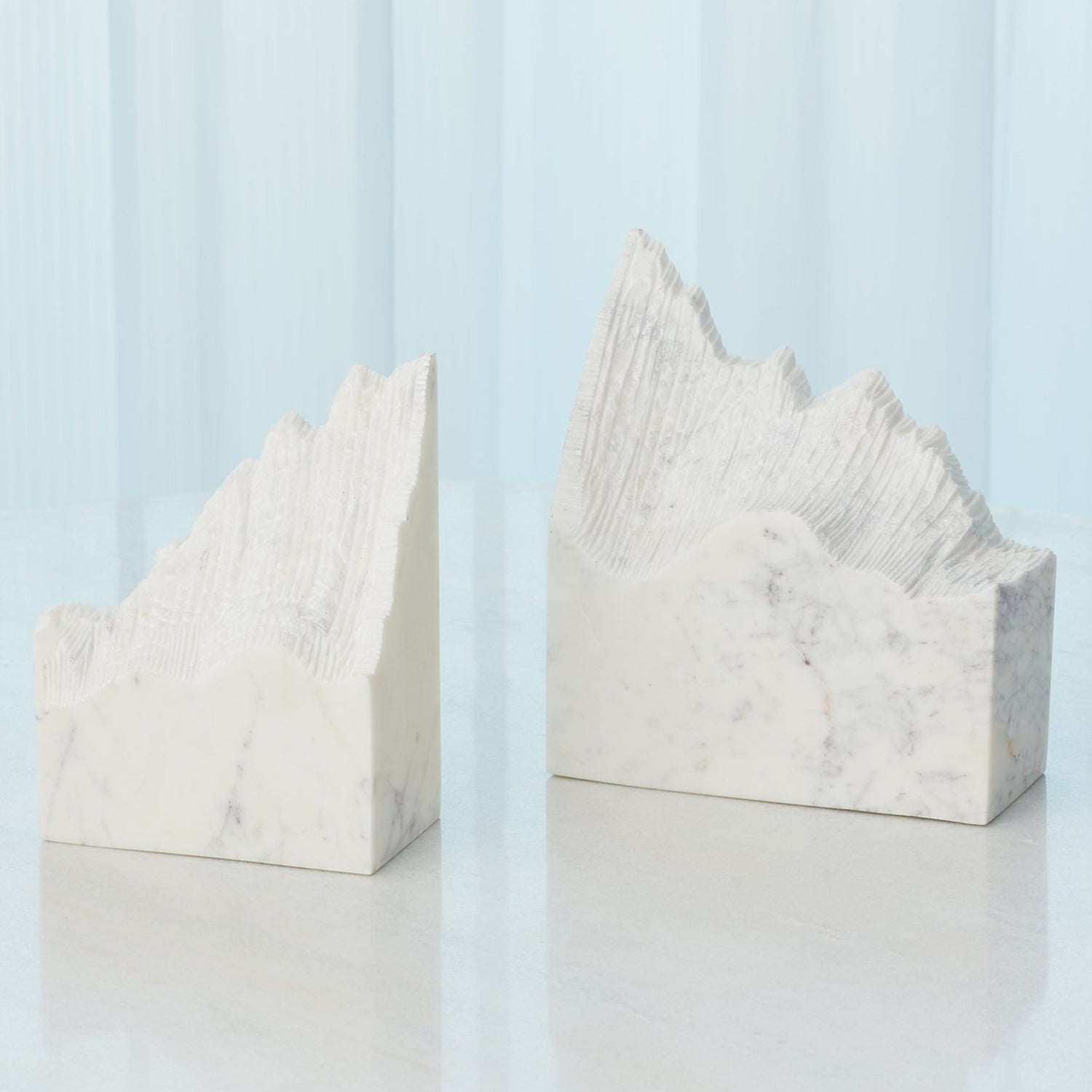 Global Views Pair Mountain Summit Bookend Set