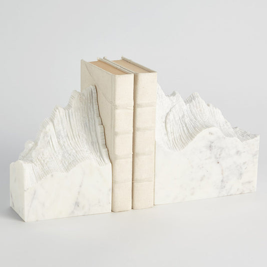 Global Views Pair Mountain Summit Bookend Set