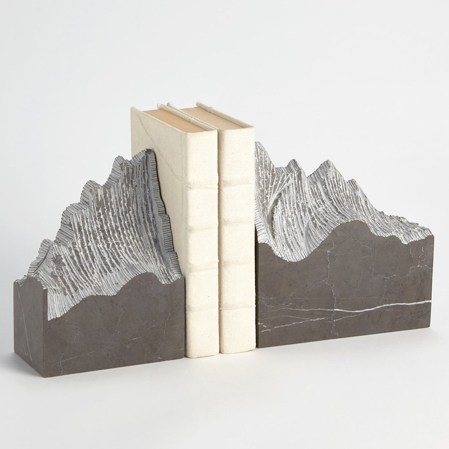 Global Views Pair Mountain Summit Bookend Set