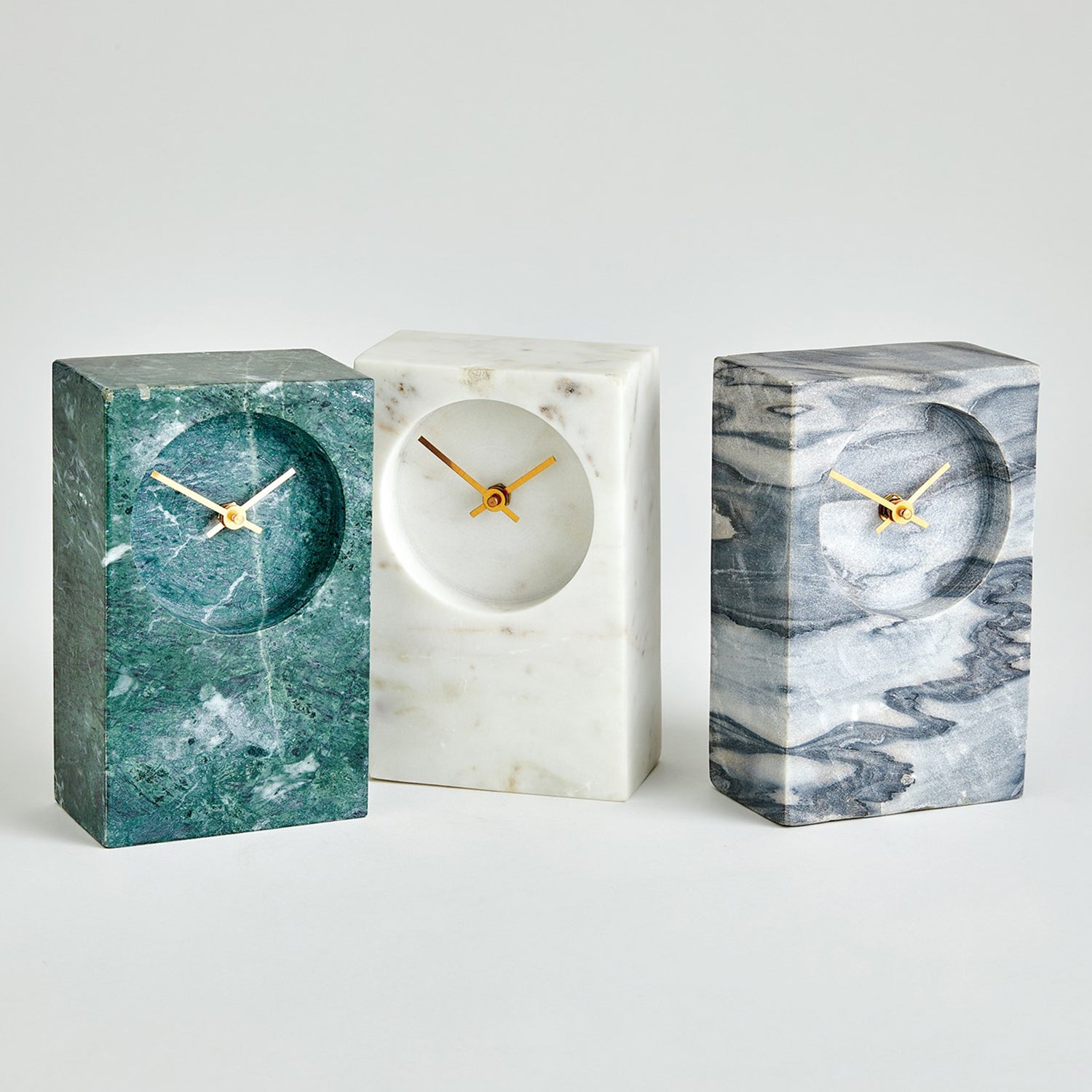 Global Views Marble Tower Clock