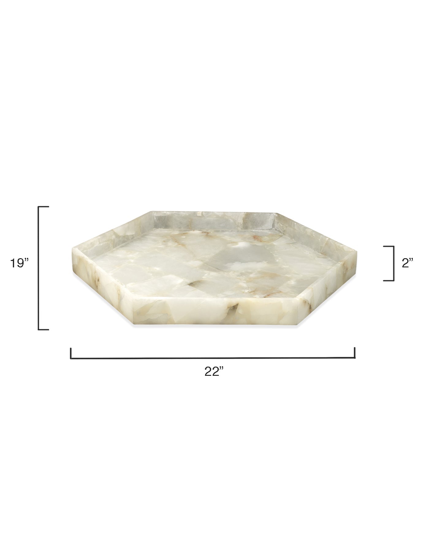 Antonia Hexagon Tray - Large