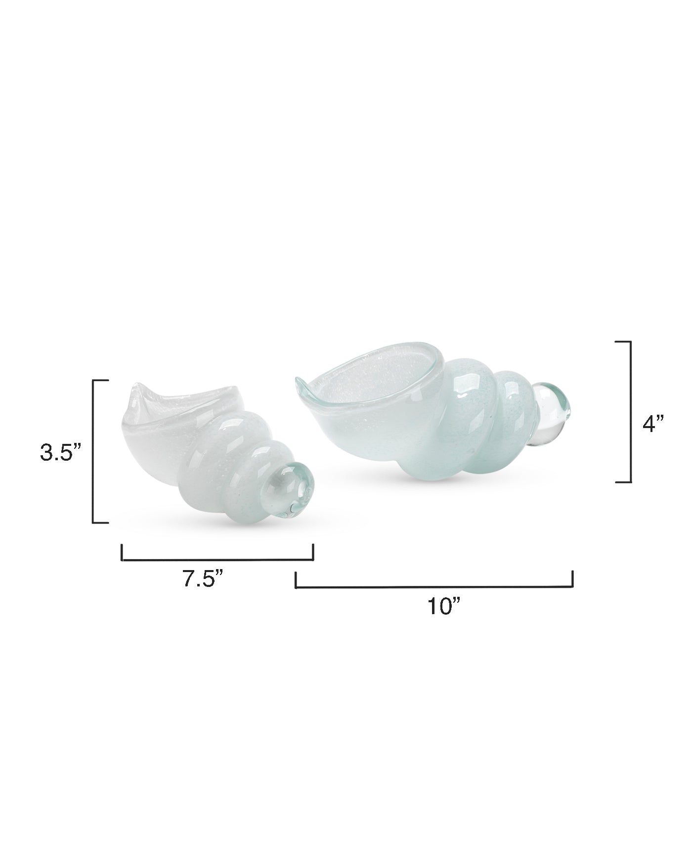 Ariel Shells (Set Of 2) - White