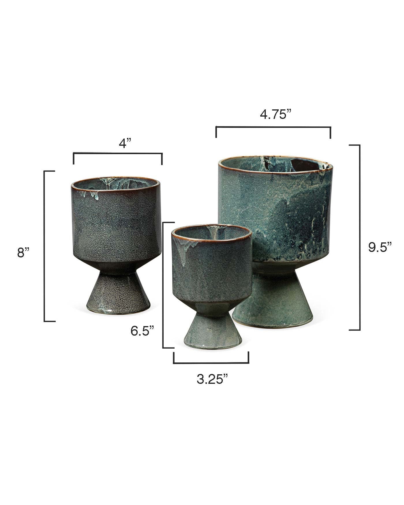 Berkeley Pots (Set Of 3)