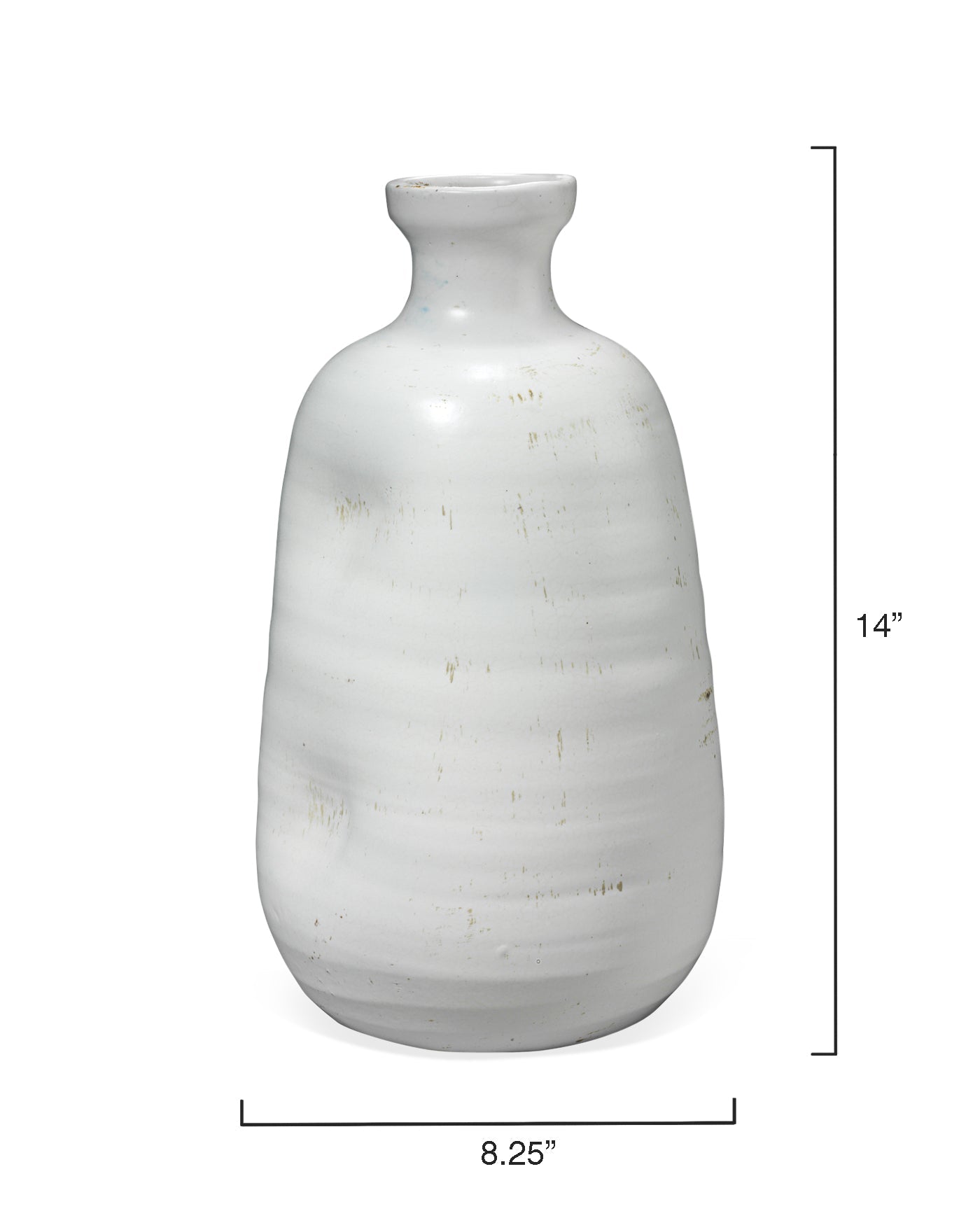 Dimple Vase White