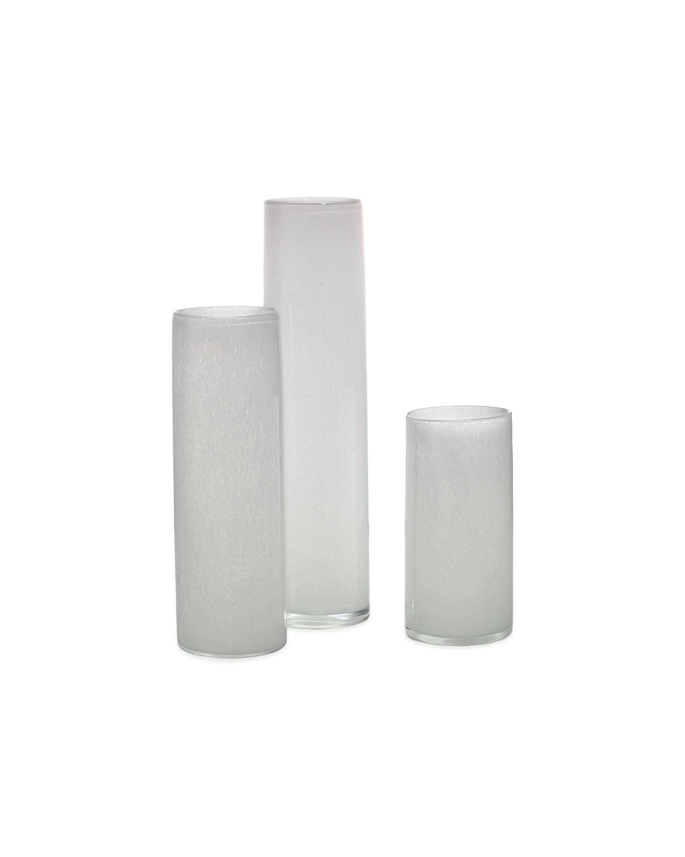 Gwendolyn Hand Blown Vases (Set Of 3) - White