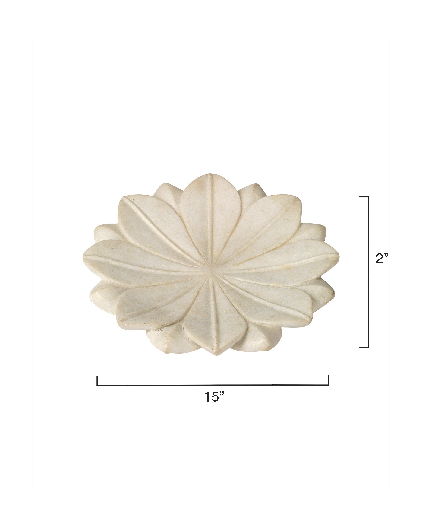 Lotus Marble Plate - Large