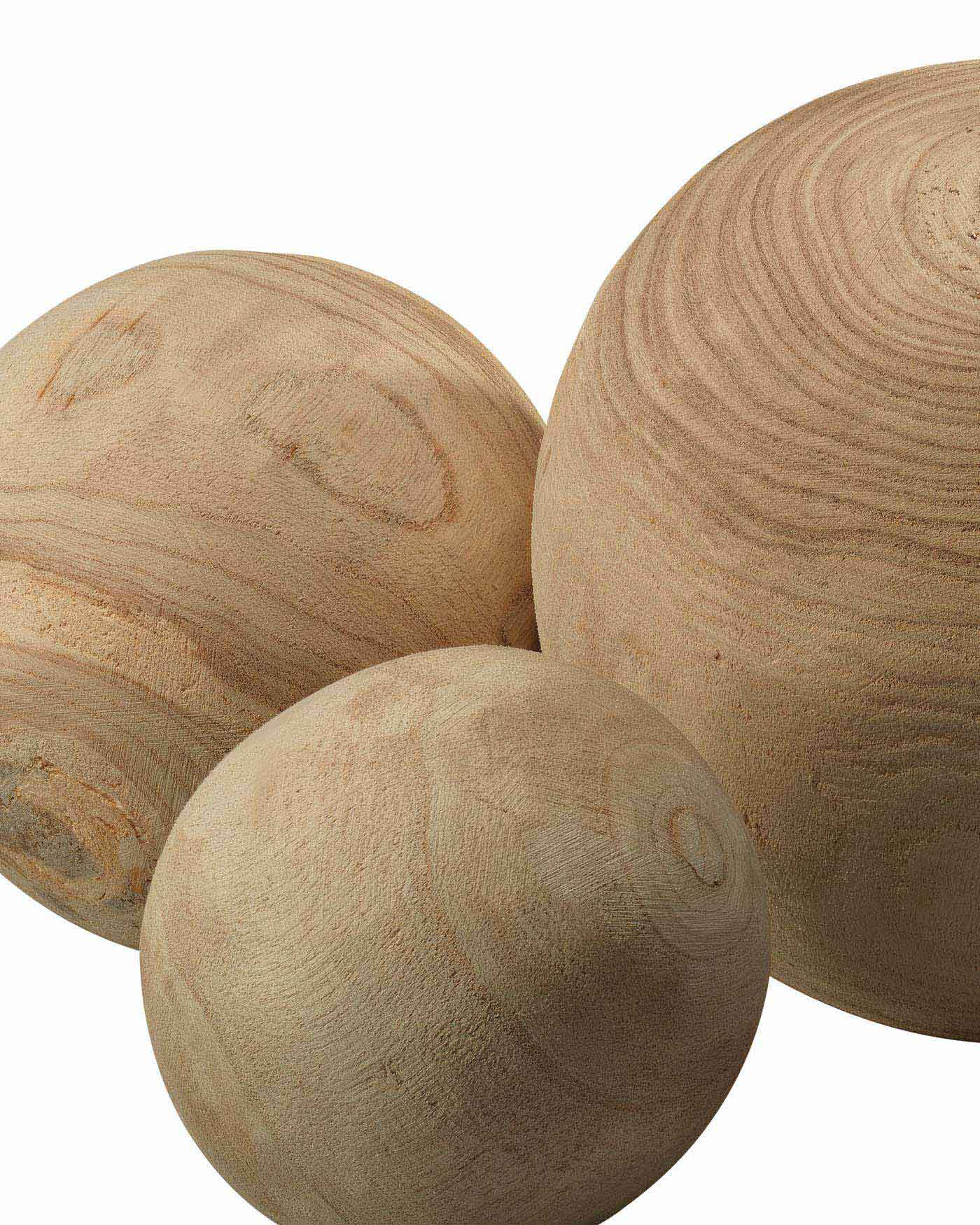 Malibu Wood Balls (Set Of 3)