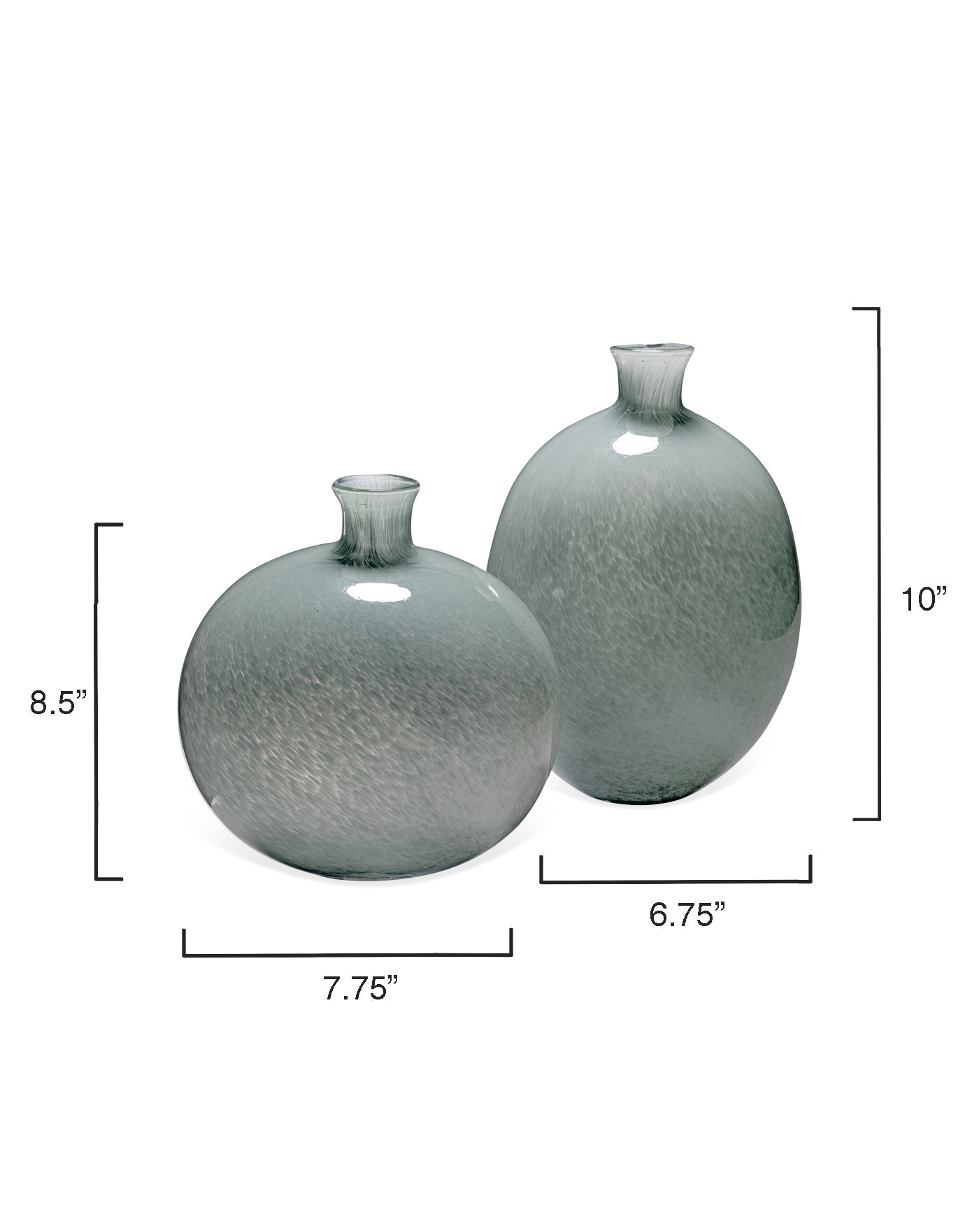 Minx Vase (Set Of 2) - Grey Blue