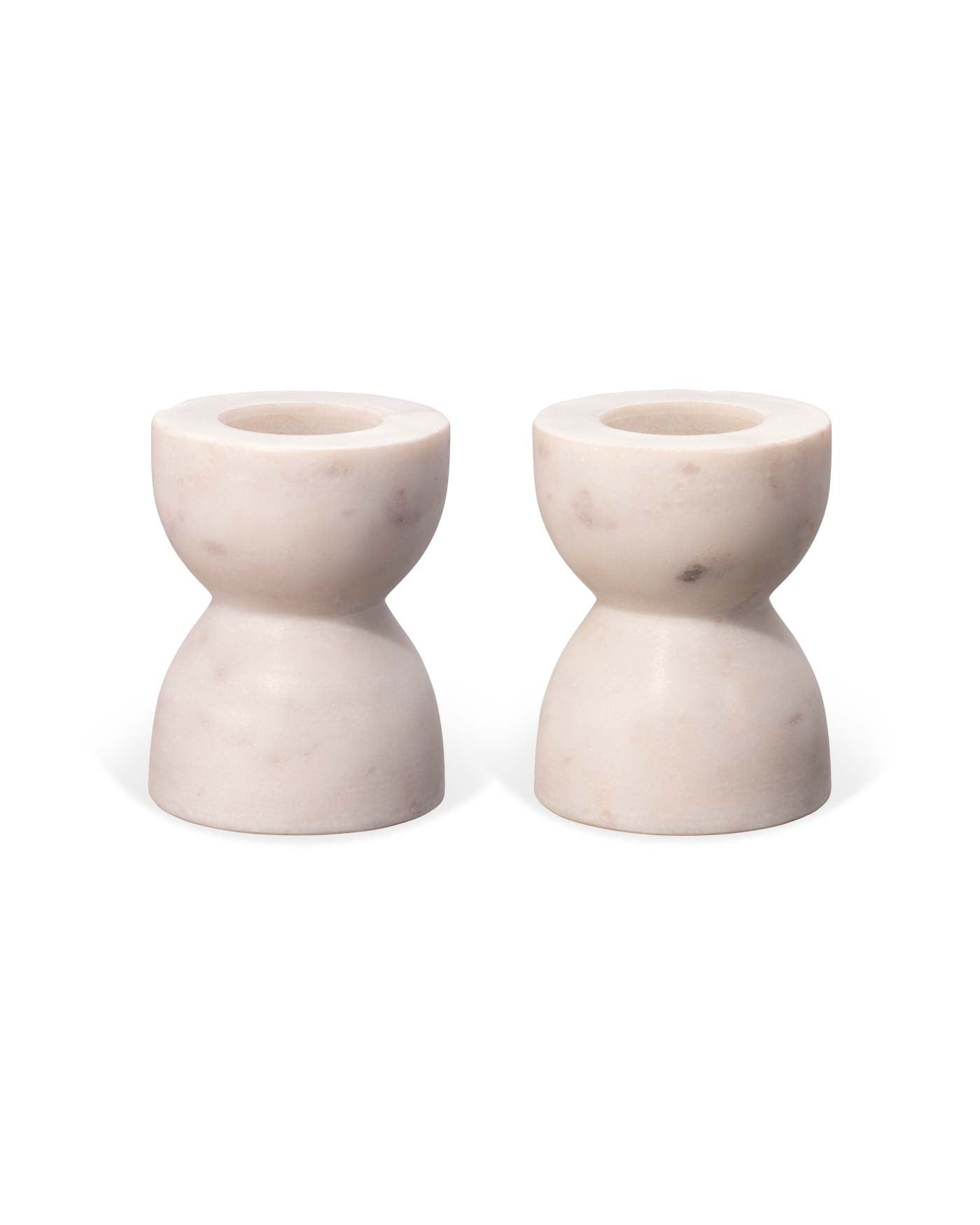 Petit Marble Candlesticks (Set Of 2)