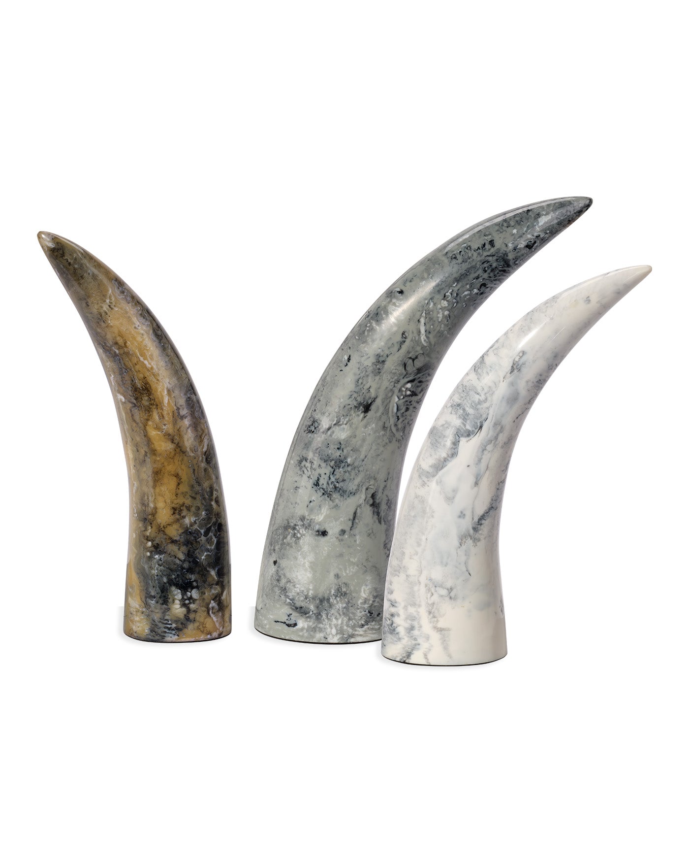 Varigated Horn Decorative Objects