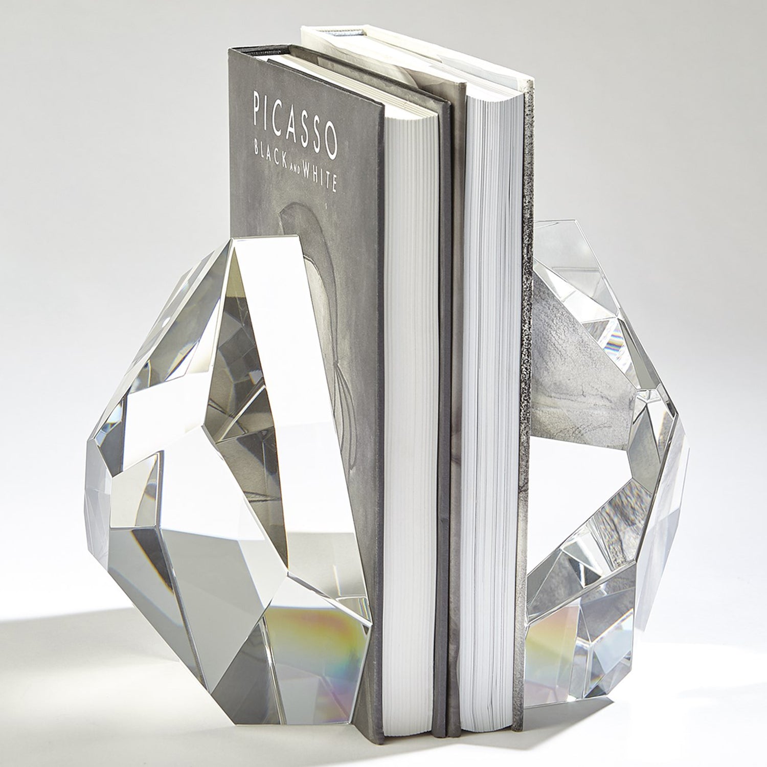 Global Views Crystal Bookend Set