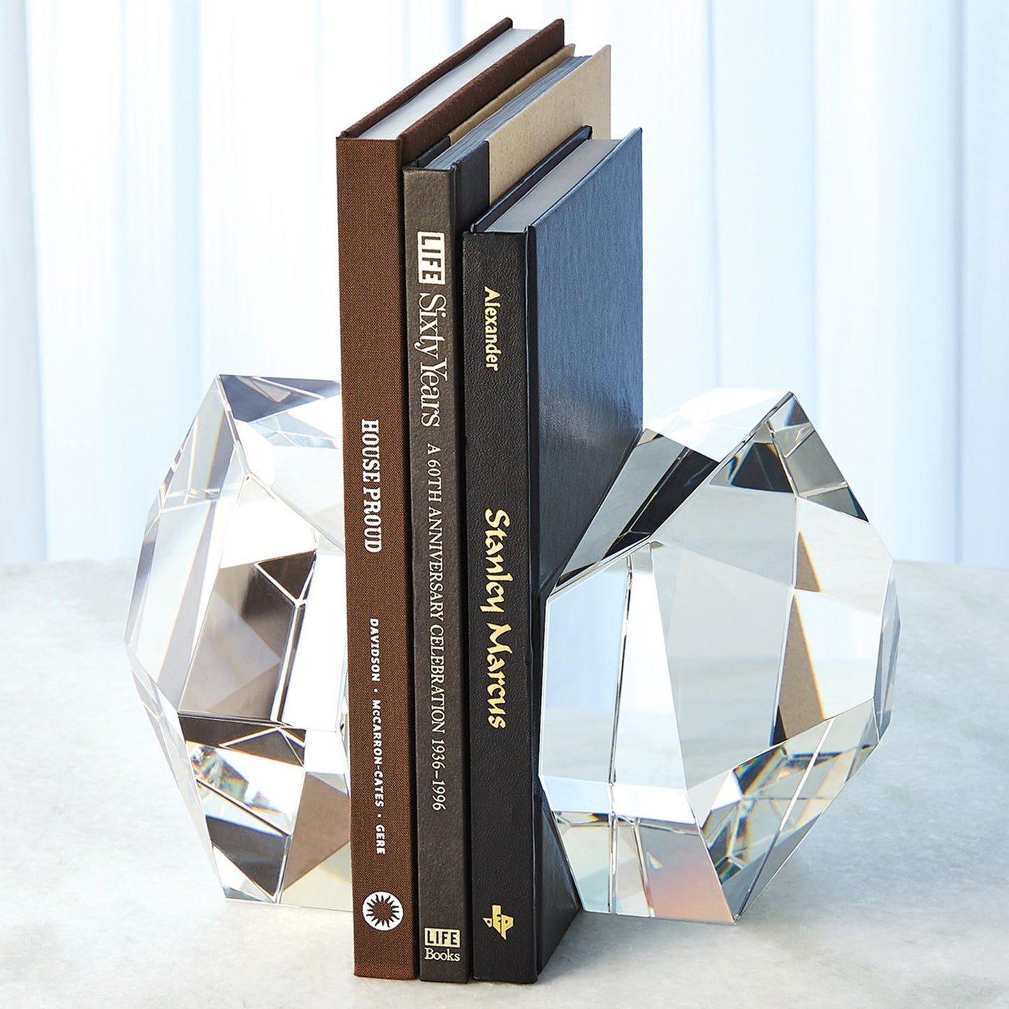 Global Views Crystal Bookend Set